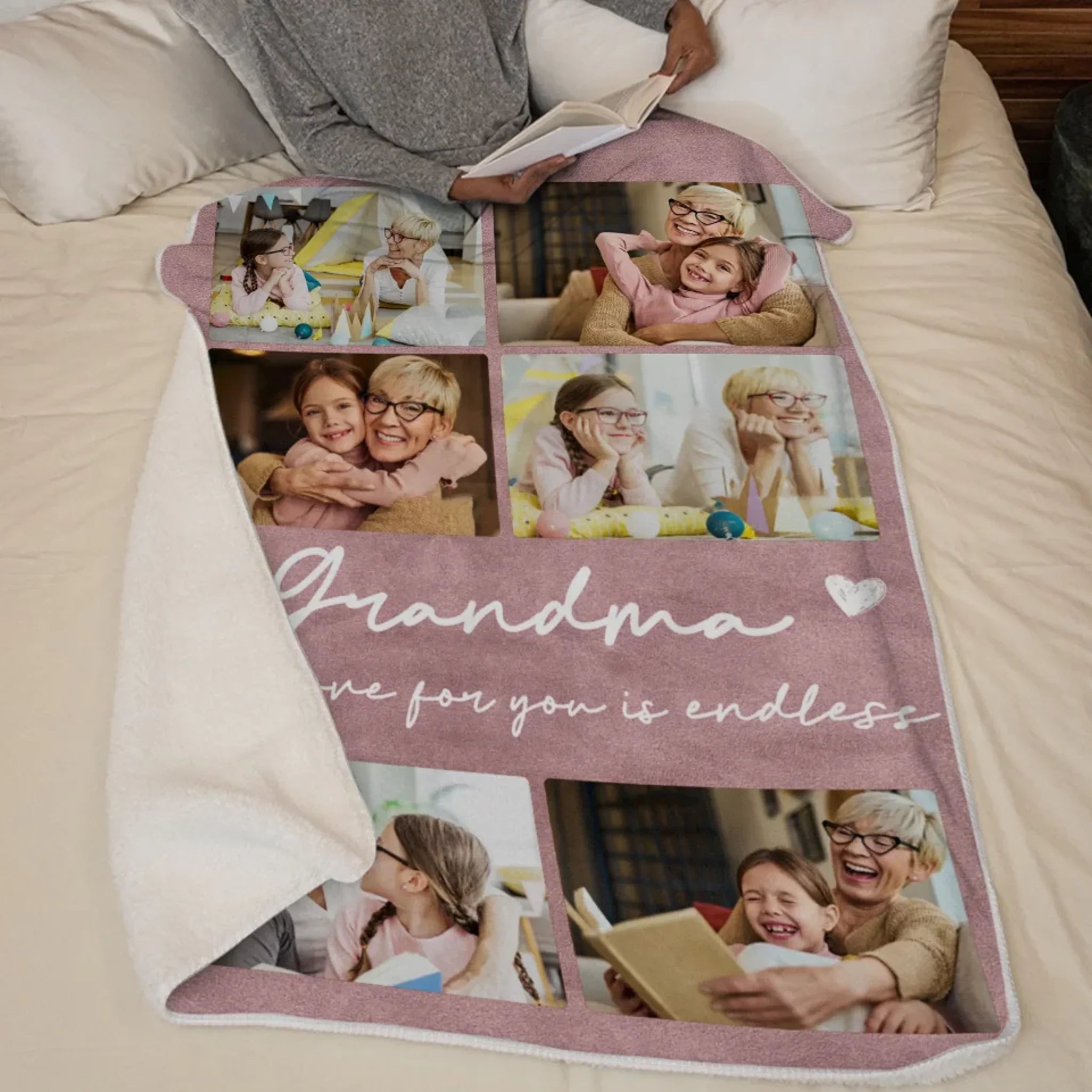 Custom Photo You Are The Heart Of Our Story - Family Personalized Custom Blanket - Gift For Mom, Grandma