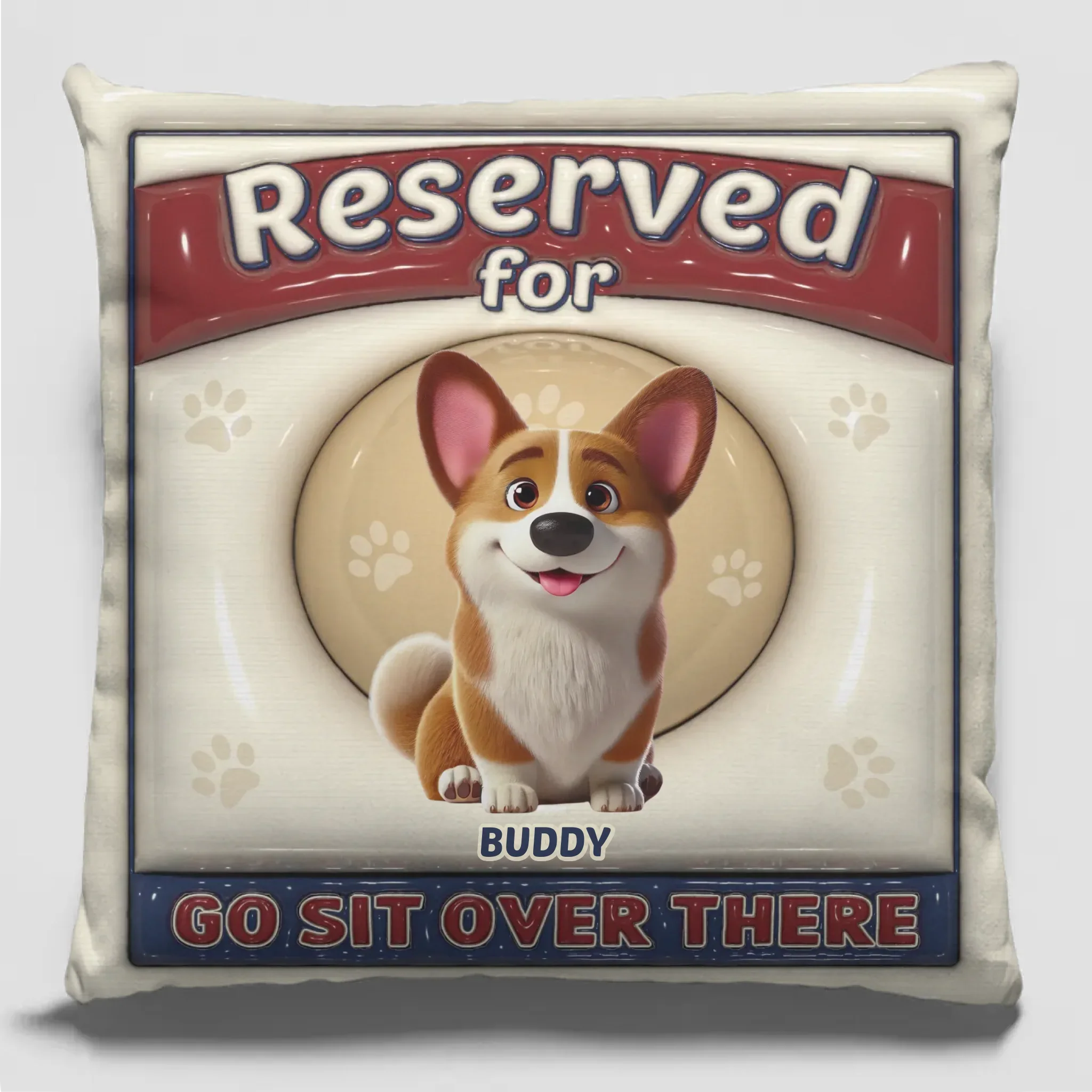 Occupied By Fur, Love, And Attitude - Dog & Cat Personalized Custom 3D Inflated Effect Printed Pillow - Gift For Pet Owners, Pet Lovers
