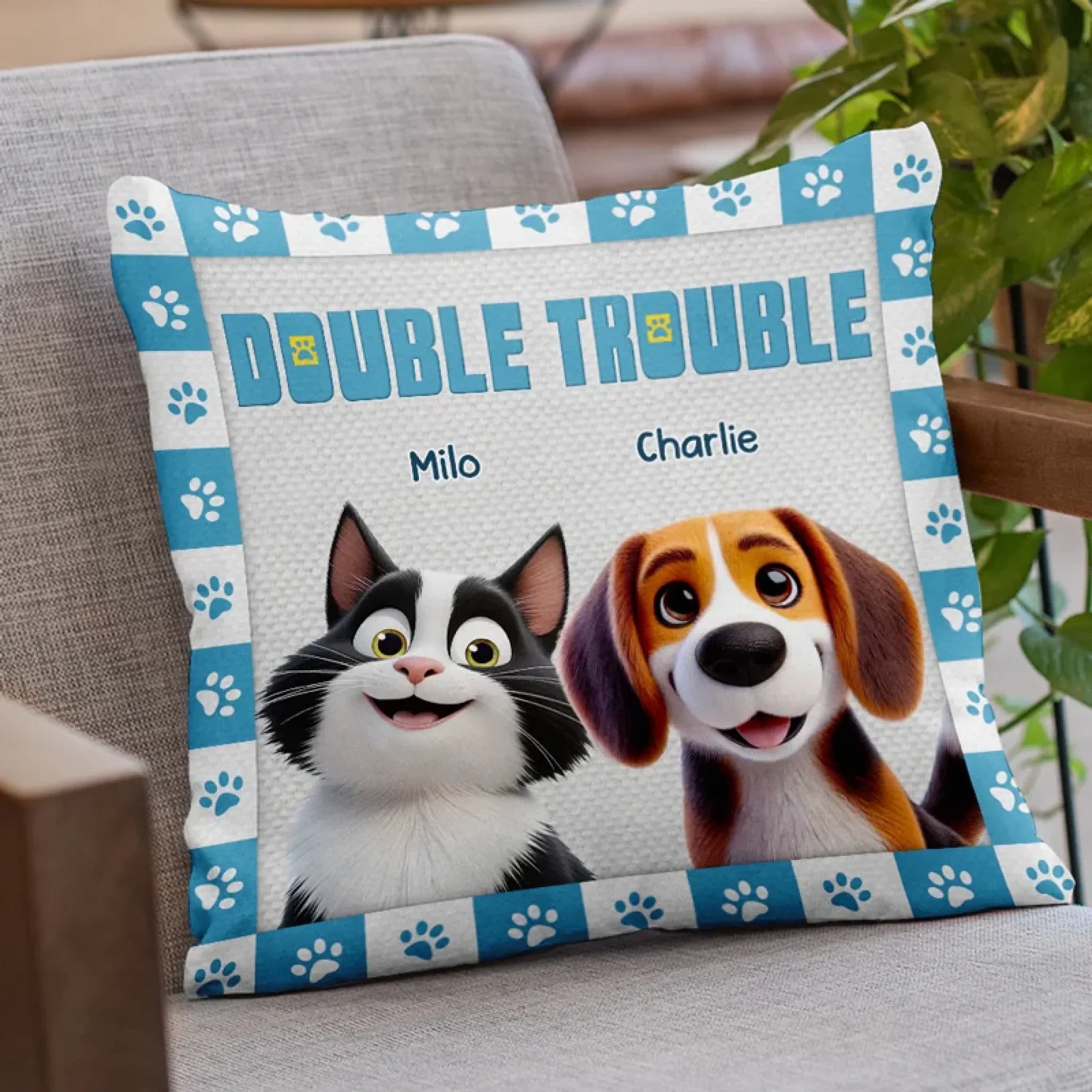 Cute But Guilty - Dog & Cat Personalized Custom Pillow - Gift For Pet Owners, Pet Lovers