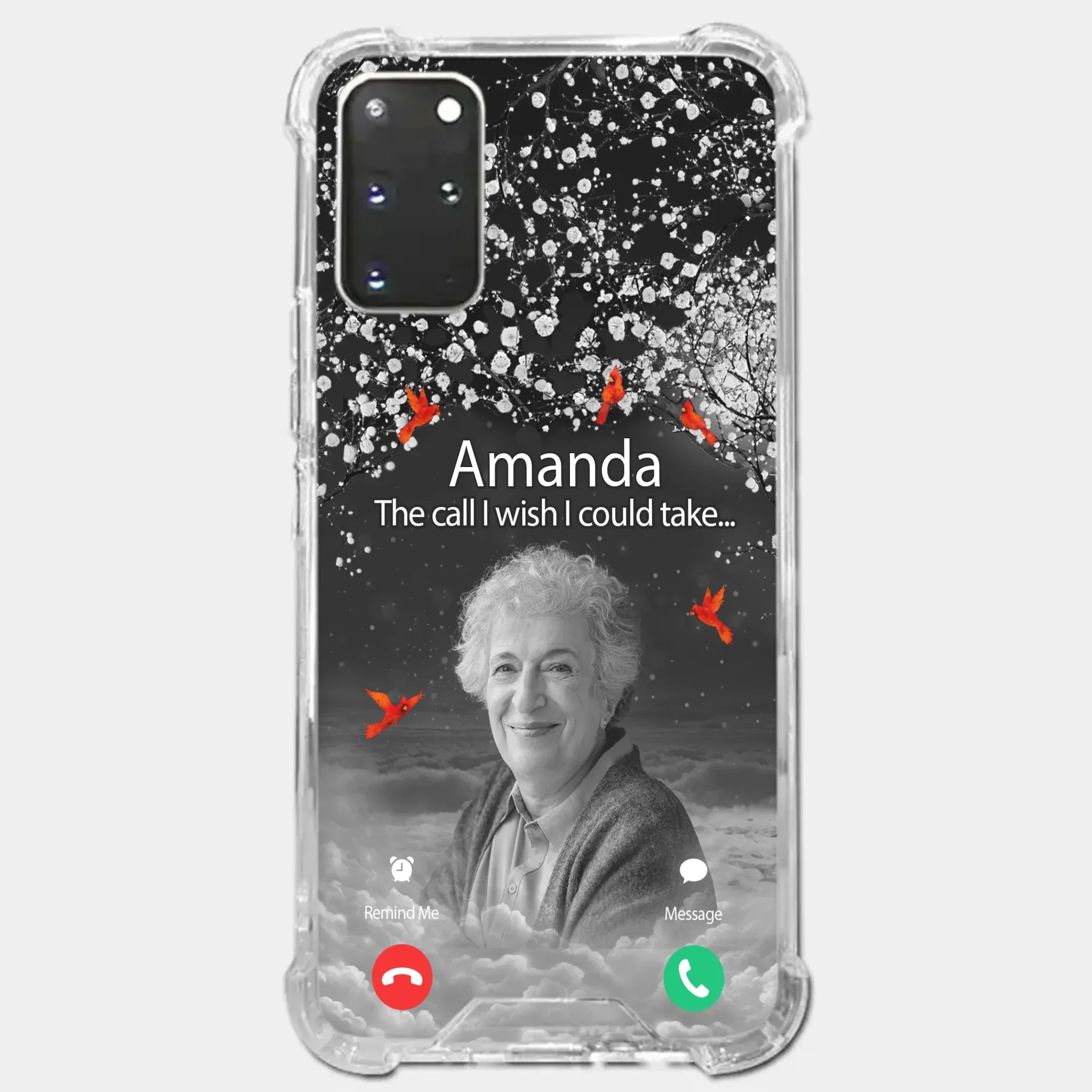 Custom Photo The Call I Wish I Could Take - Memorial Personalized Custom Clear Phone Case - Sympathy Gift For Family Members