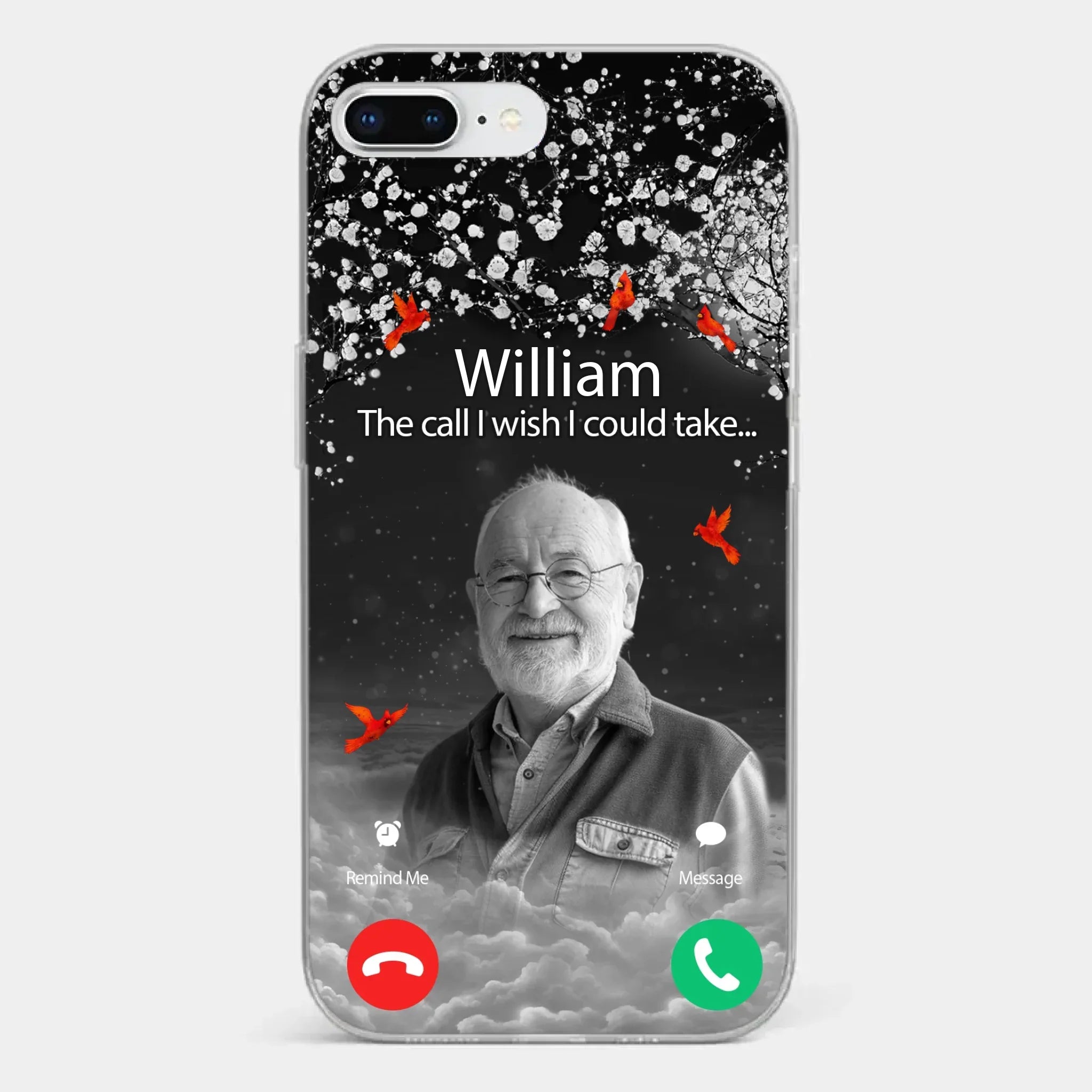 Custom Photo The Call I Wish I Could Take - Memorial Personalized Custom Clear Phone Case - Sympathy Gift For Family Members