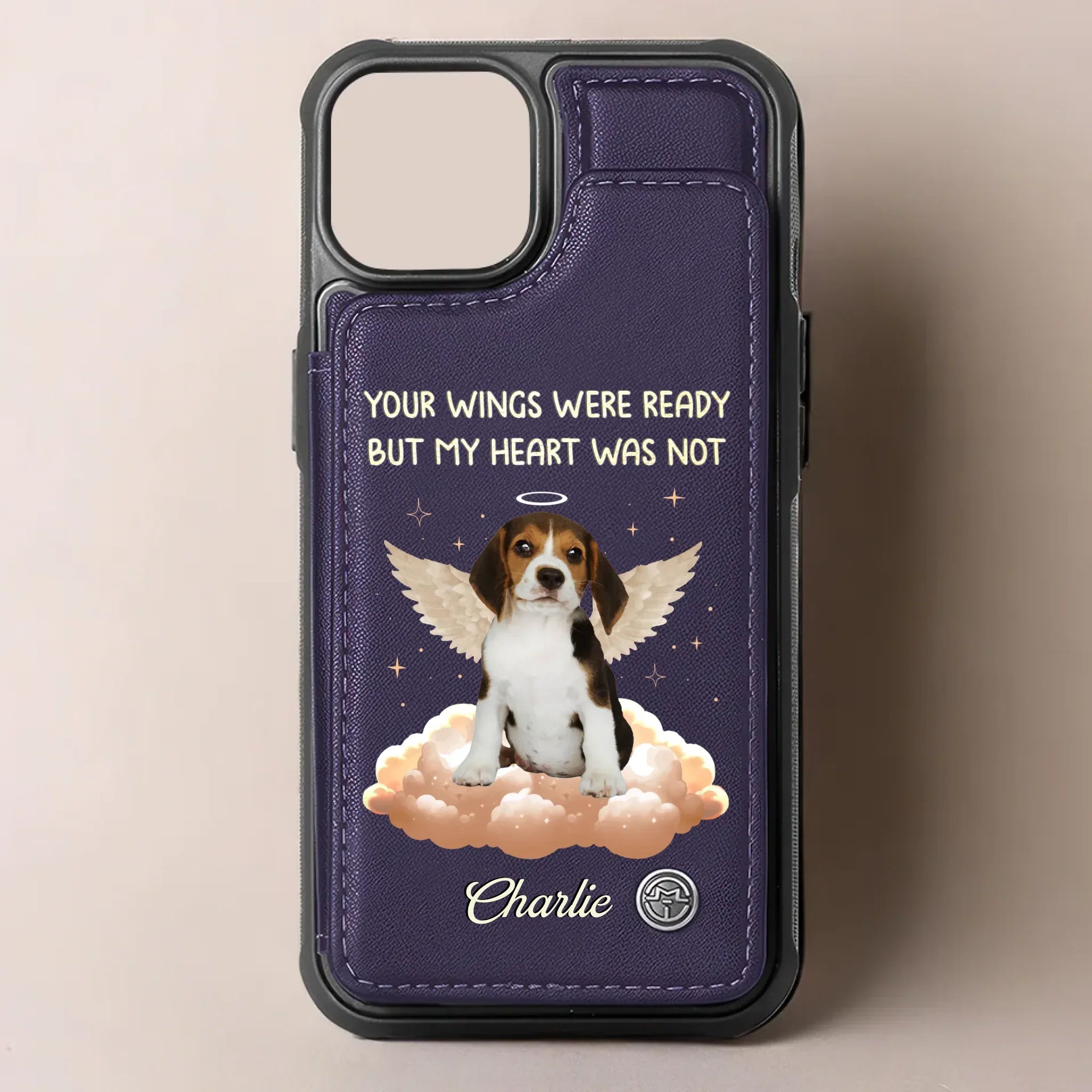 Custom Photo Forever In My Heart, My Sweet Friend - Memorial Personalized Custom Leather Flip Wallet Phone Case - Sympathy Gift For Pet Owners, Pet Lovers