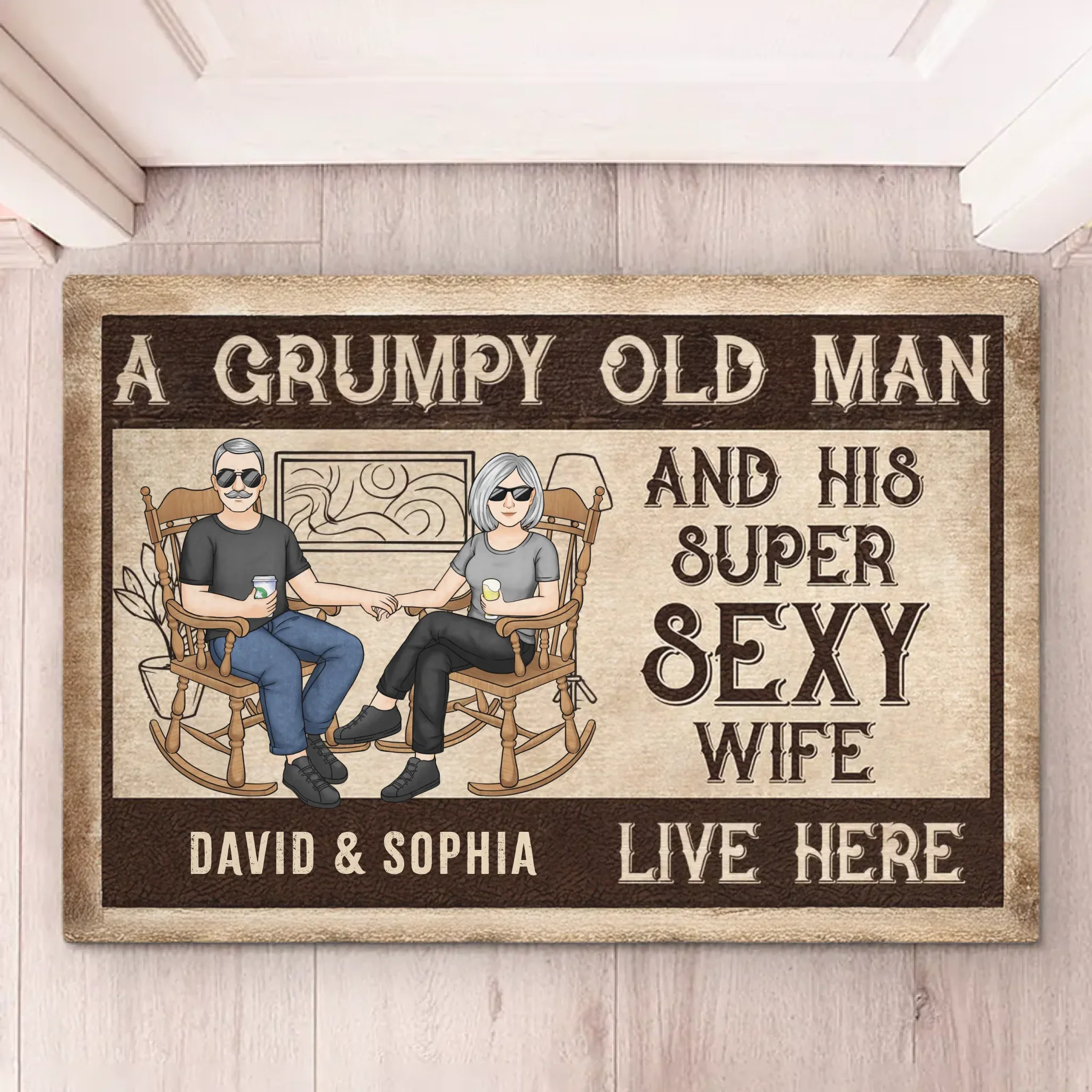 Our Hands Tell A Story Of Endless Love - Couple Personalized Custom Home Decor Decorative Mat - House Warming Gift For Husband Wife, Anniversary