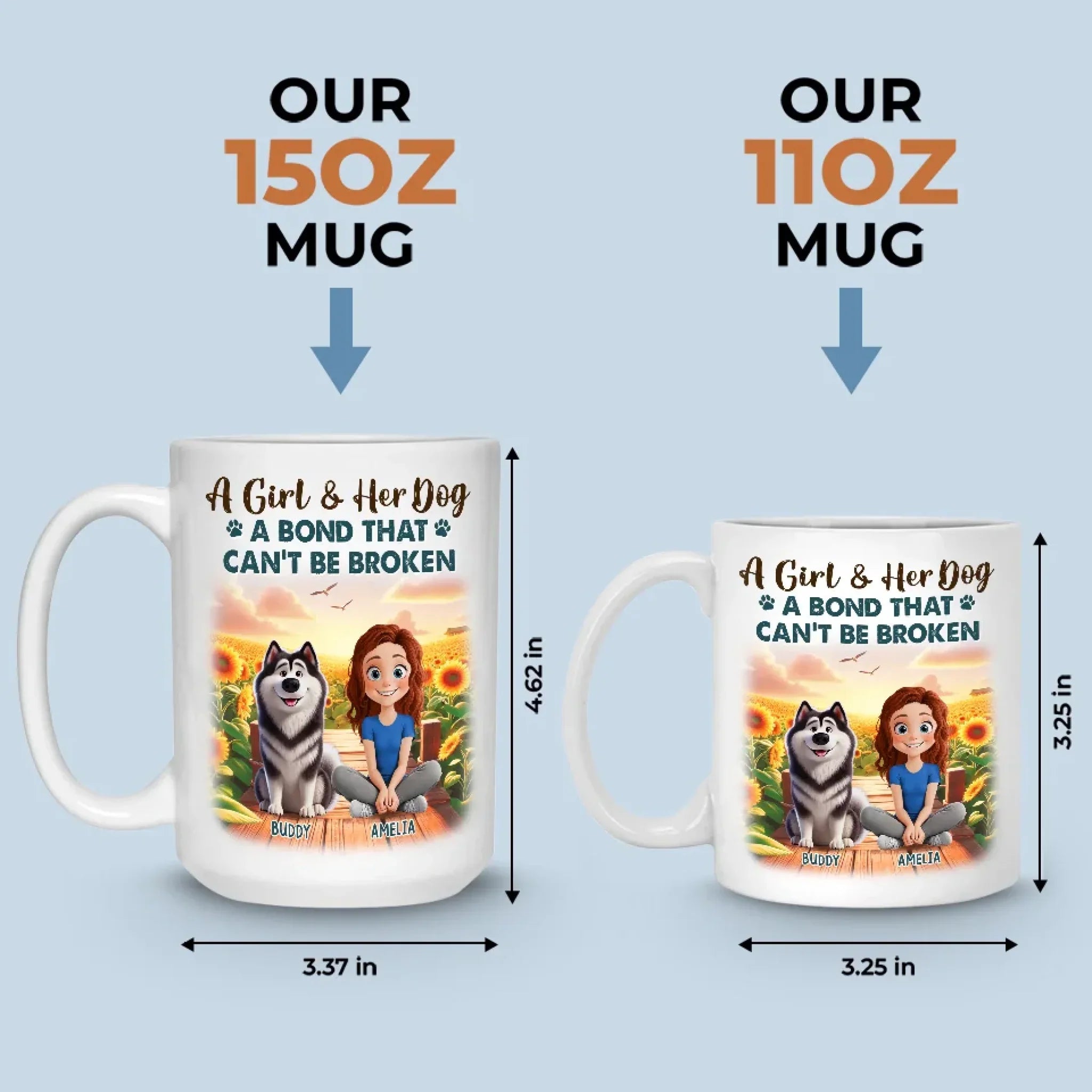 My Best Friend Comes With A Wagging Tail - Dog Personalized Custom Mug - Gift For Pet Owners, Pet Lovers