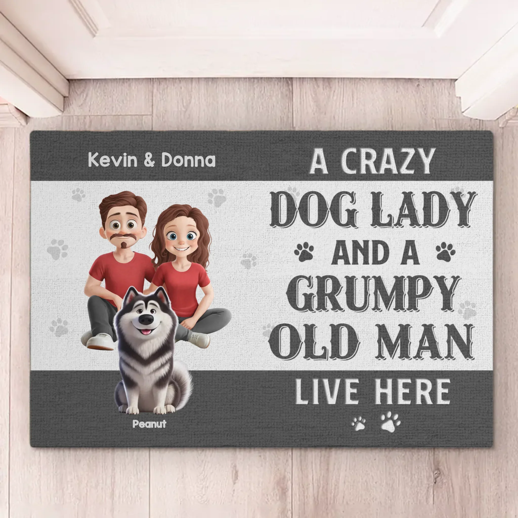 A Piece Of My Heart - Dog Personalized Custom Home Decor Decorative Mat - House Warming Gift For Pet Owners, Pet Lovers