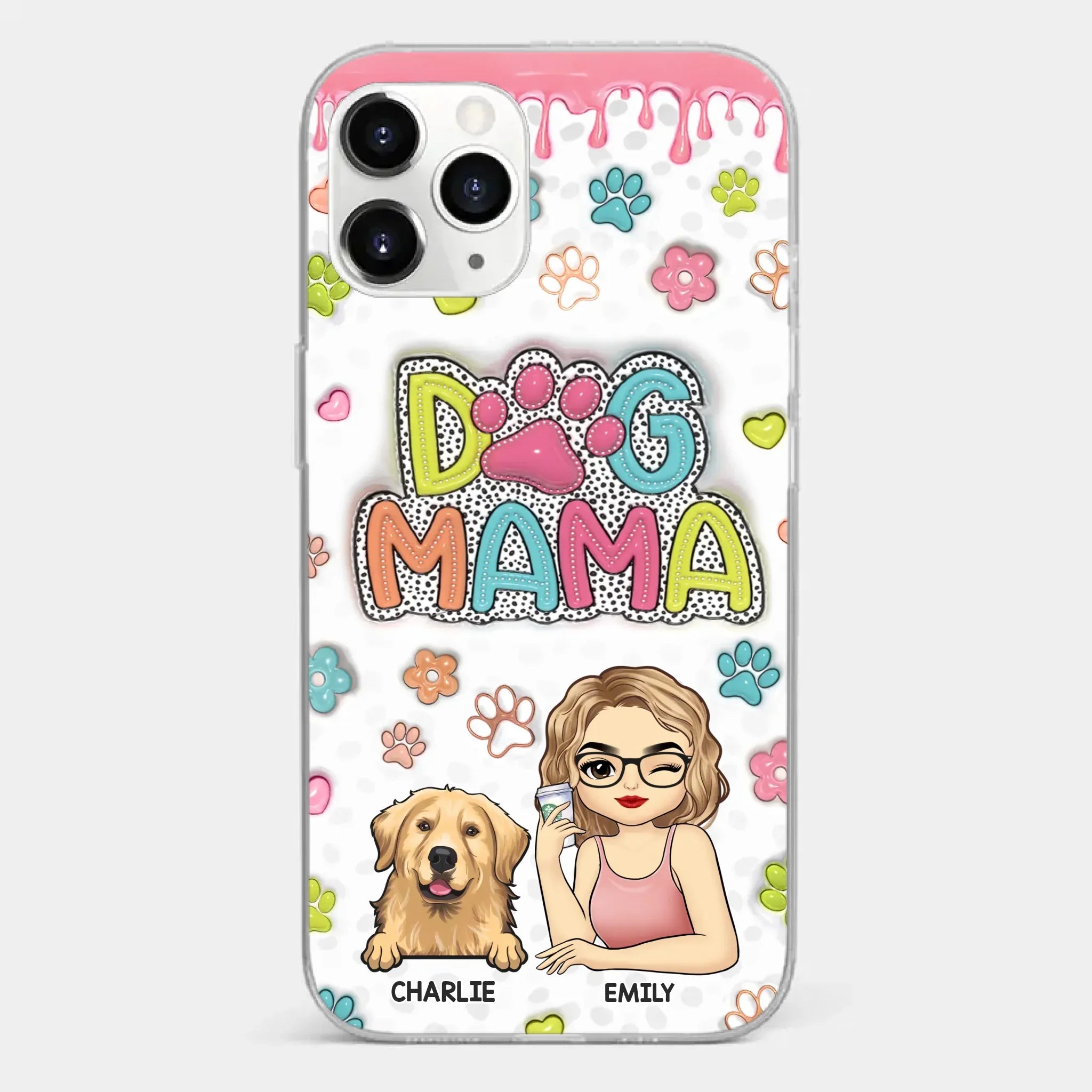 My Fur Babies Have Paws And Tails - Dog & Cat Personalized Custom 3D Inflated Effect Printed Clear Phone Case - Christmas Gift For Pet Owners, Pet Lovers