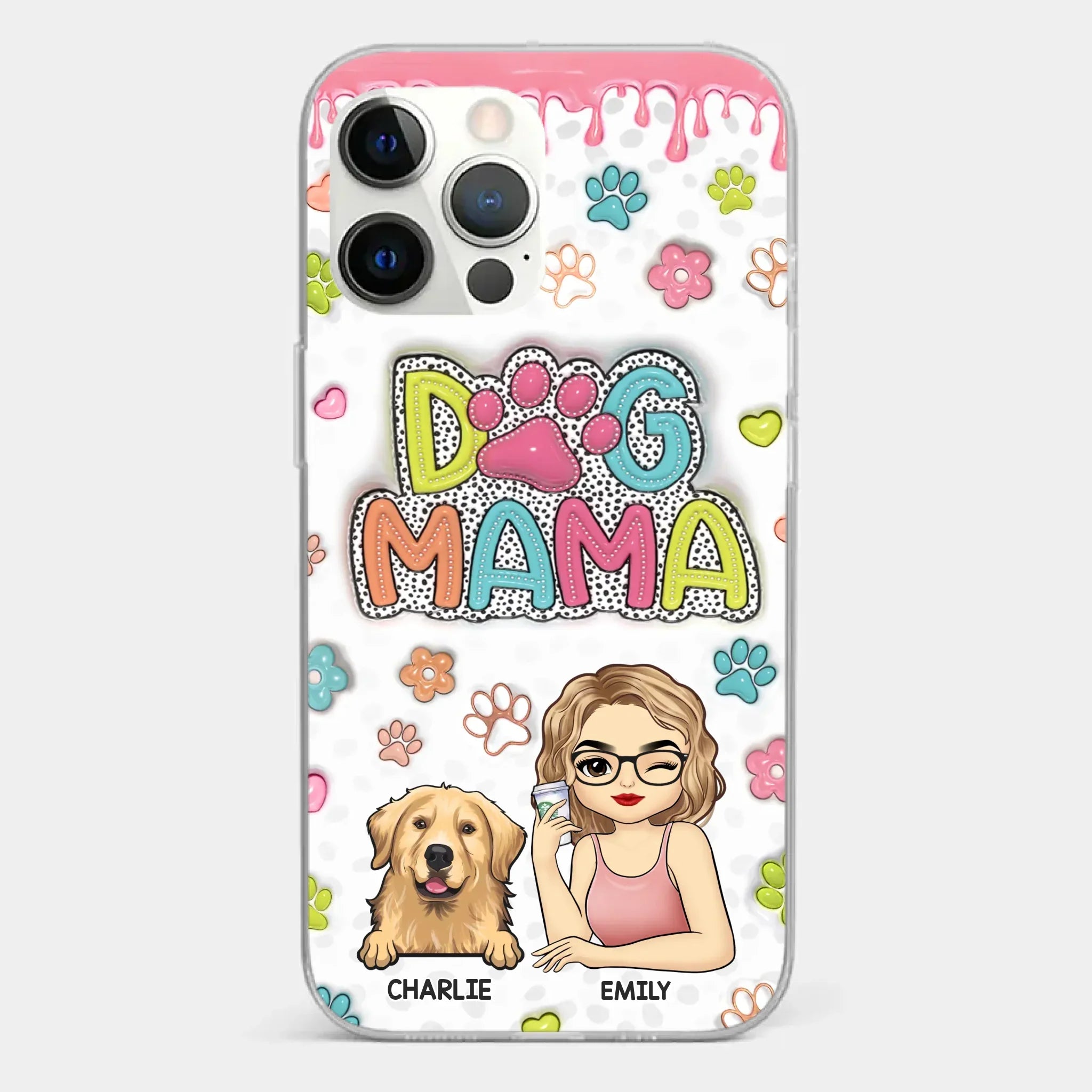 My Fur Babies Have Paws And Tails - Dog & Cat Personalized Custom 3D Inflated Effect Printed Clear Phone Case - Christmas Gift For Pet Owners, Pet Lovers