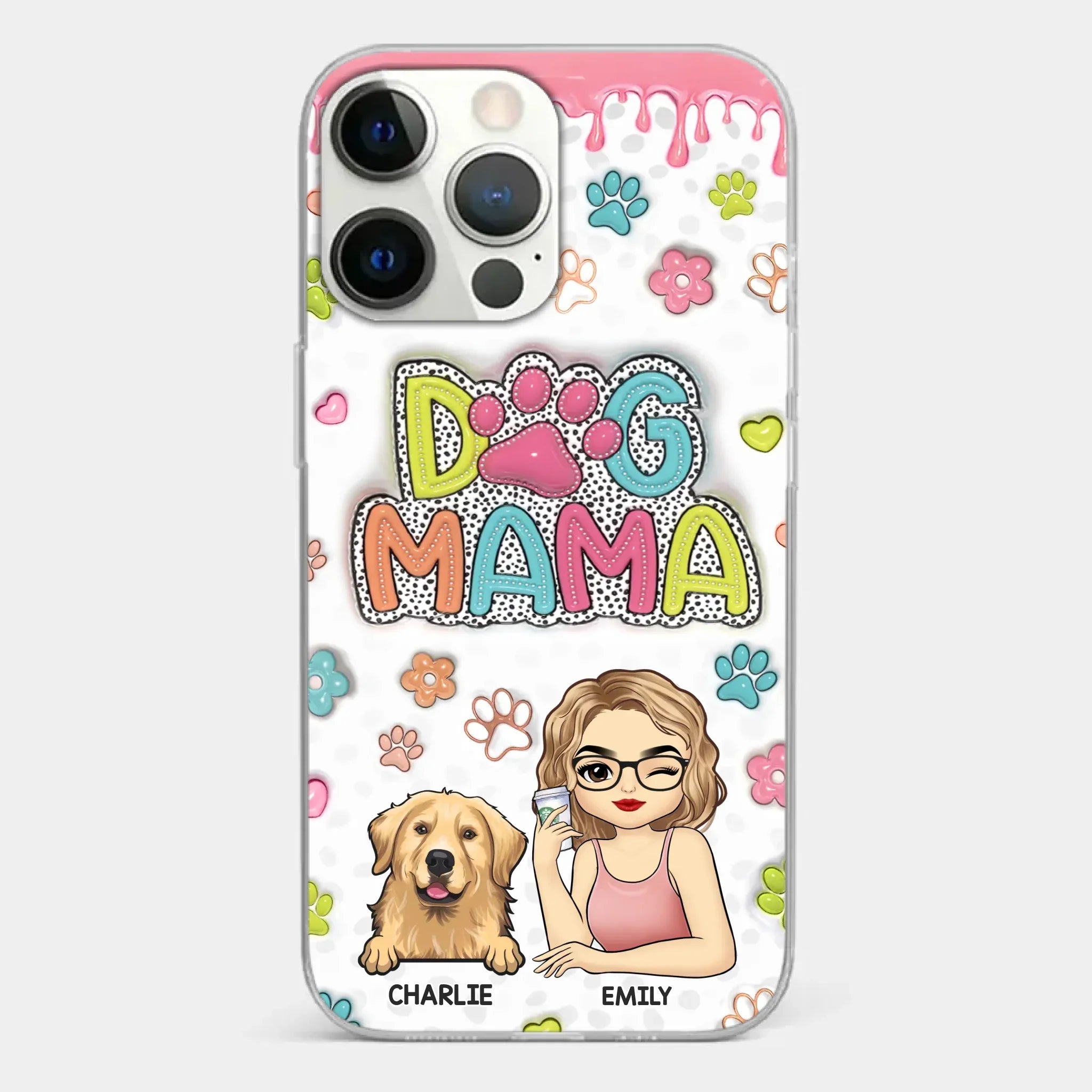 My Fur Babies Have Paws And Tails - Dog & Cat Personalized Custom 3D Inflated Effect Printed Clear Phone Case - Christmas Gift For Pet Owners, Pet Lovers