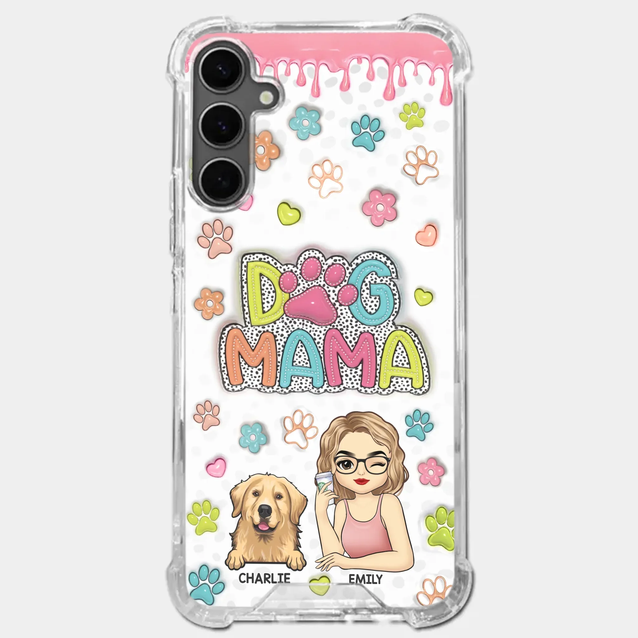 My Fur Babies Have Paws And Tails - Dog & Cat Personalized Custom 3D Inflated Effect Printed Clear Phone Case - Christmas Gift For Pet Owners, Pet Lovers
