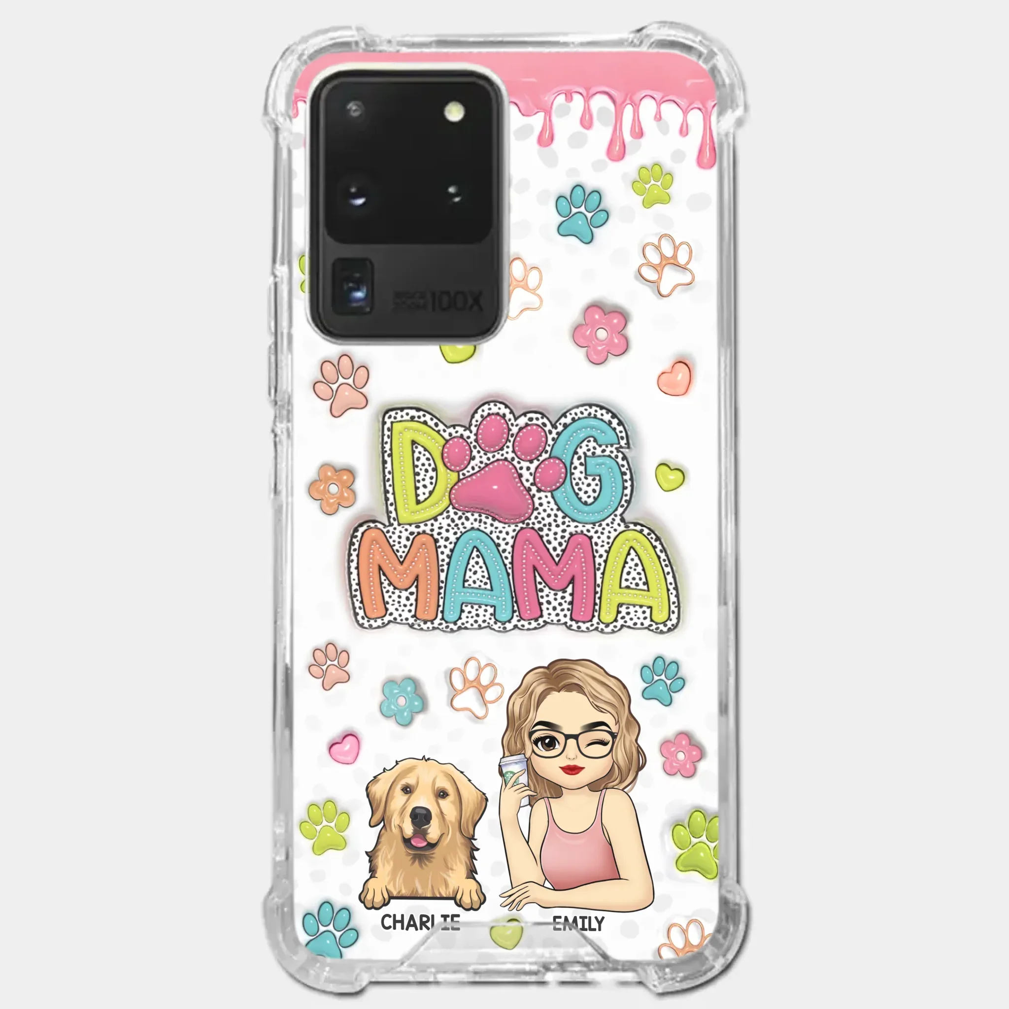 My Fur Babies Have Paws And Tails - Dog & Cat Personalized Custom 3D Inflated Effect Printed Clear Phone Case - Christmas Gift For Pet Owners, Pet Lovers