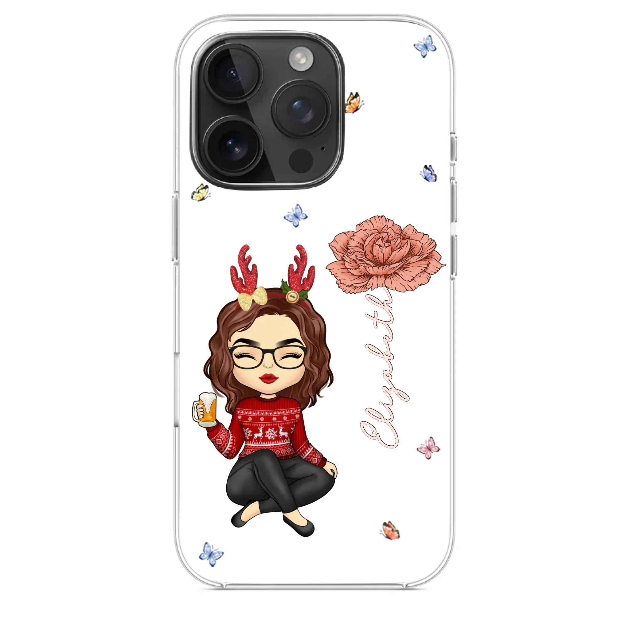 You Always Know How To Make Me Smile - Bestie Personalized Custom Clear Phone Case - Christmas Gift For Best Friends, BFF, Sisters
