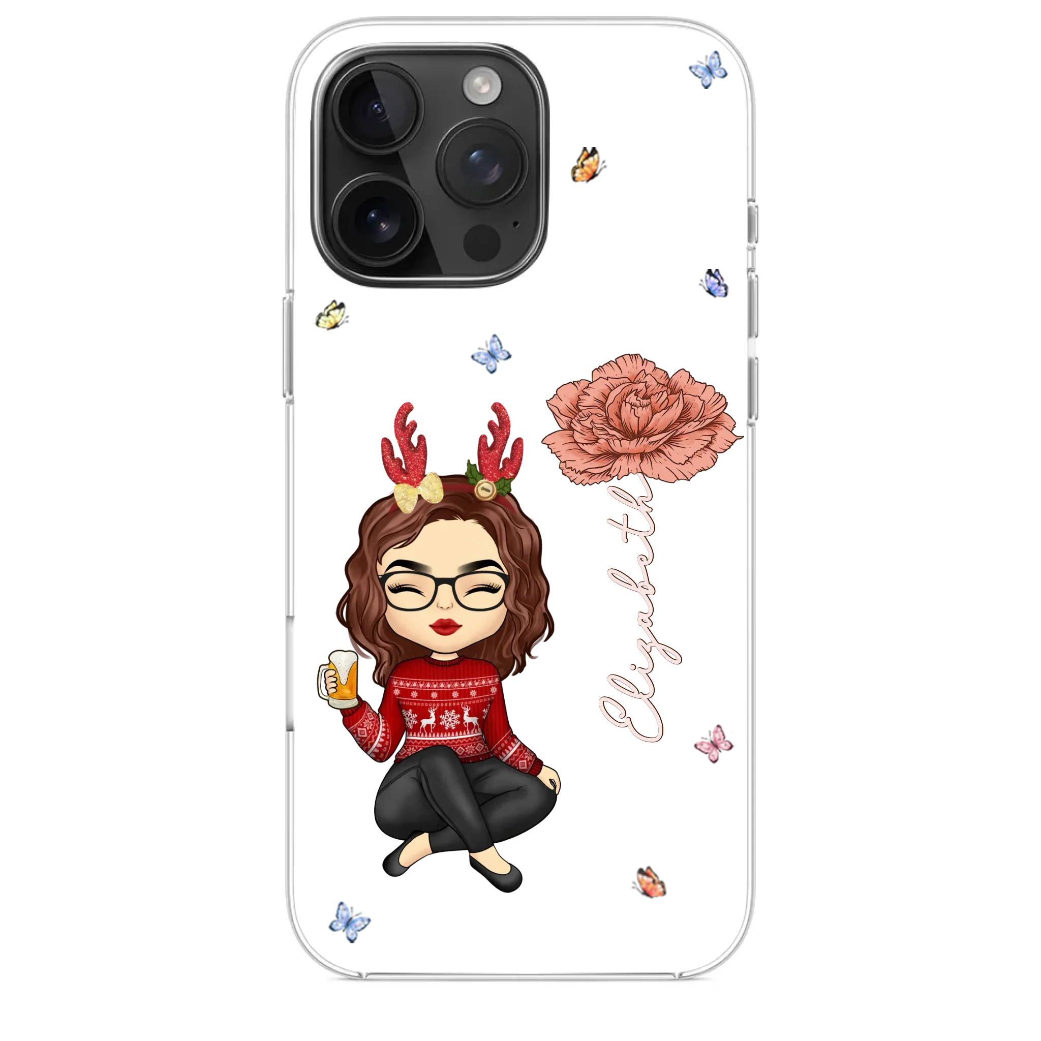 You Always Know How To Make Me Smile - Bestie Personalized Custom Clear Phone Case - Christmas Gift For Best Friends, BFF, Sisters