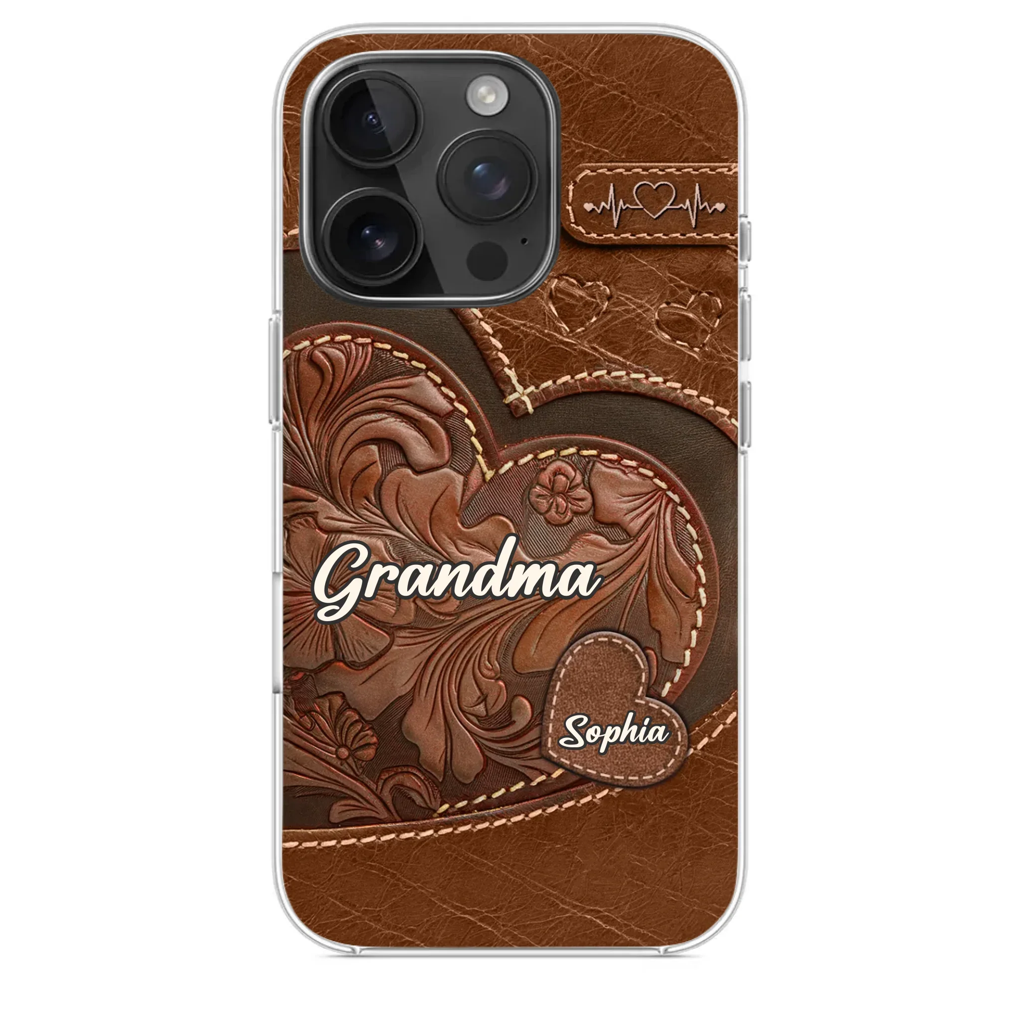 A Sweet Gift That Says You Care - Family Personalized Custom Clear Phone Case - Gift For Mom, Grandma