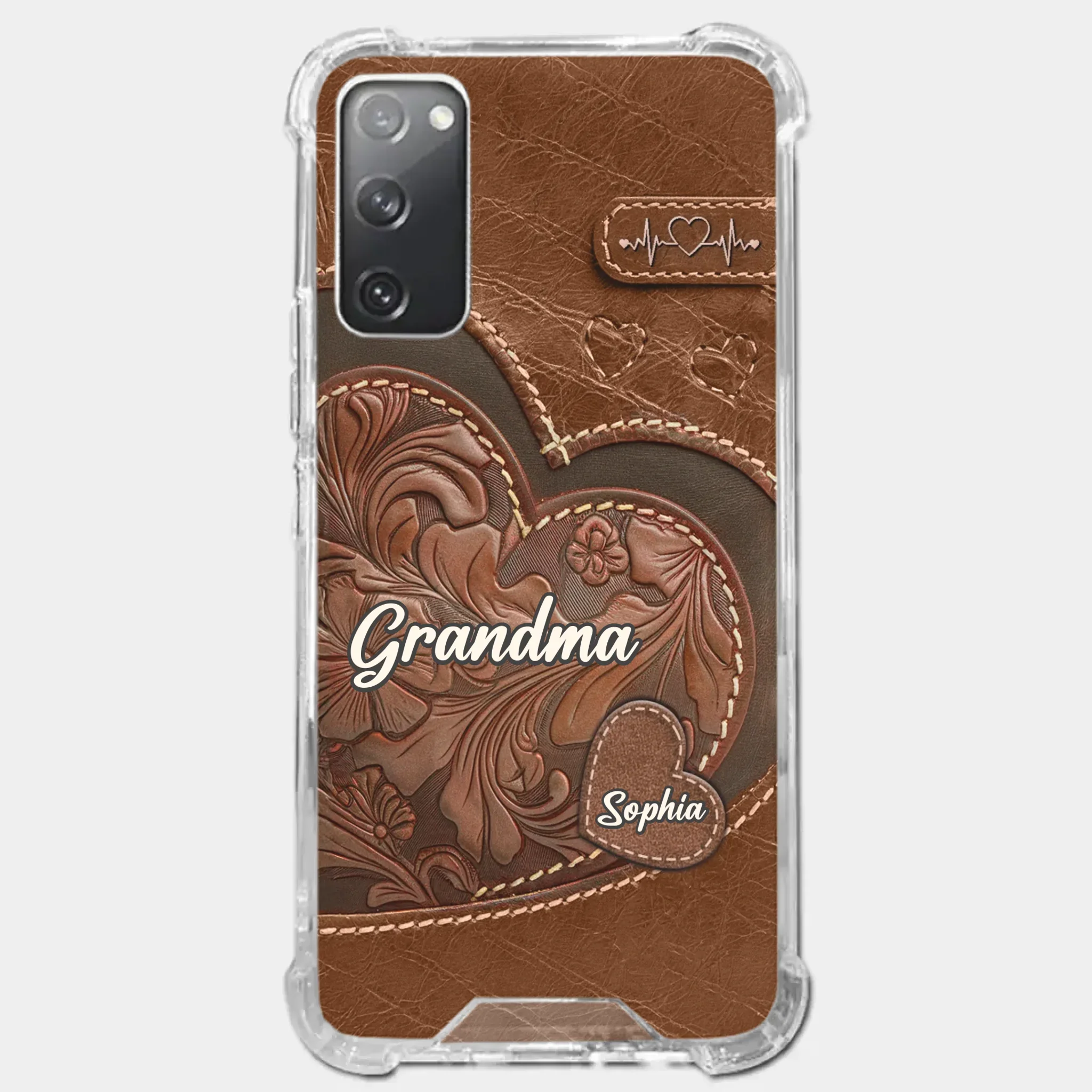 A Sweet Gift That Says You Care - Family Personalized Custom Clear Phone Case - Gift For Mom, Grandma