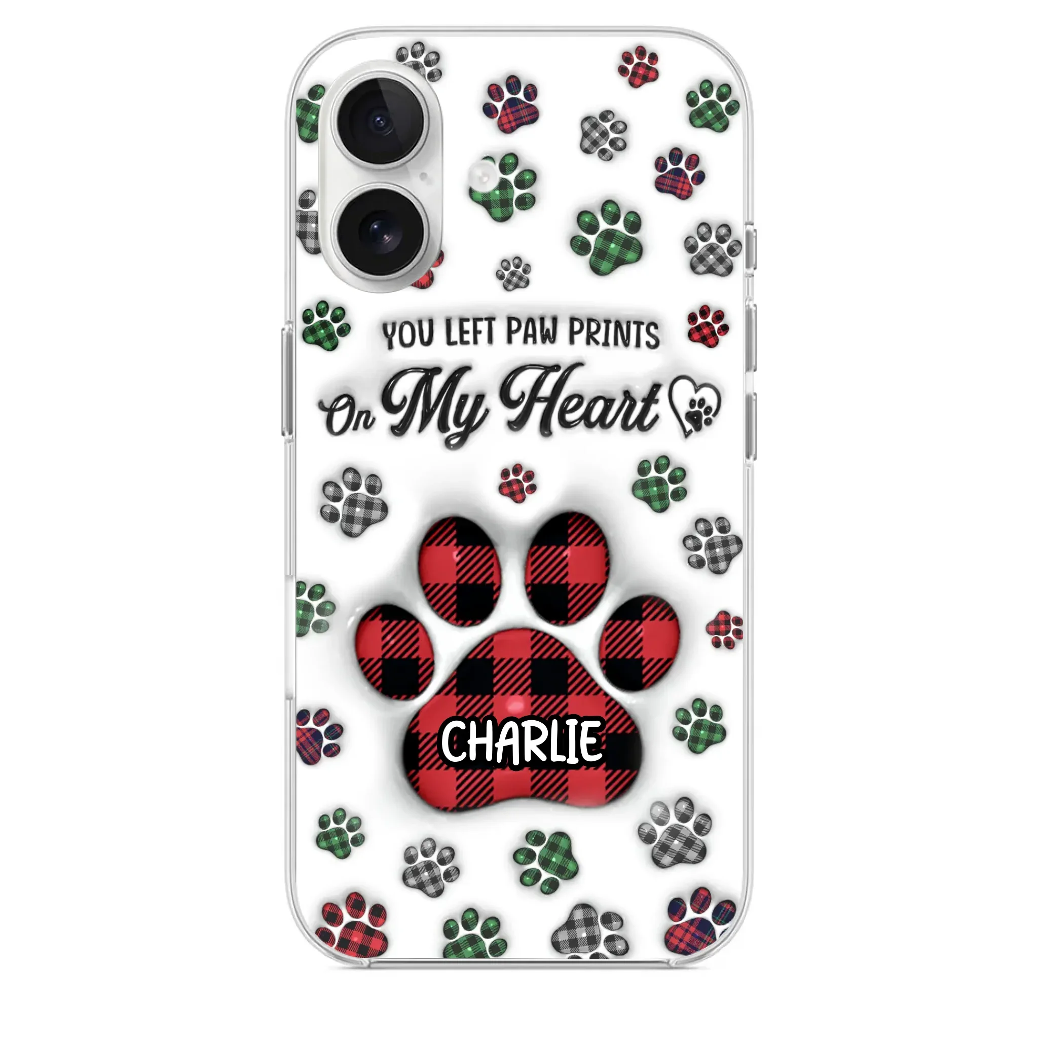 In Loving Memory Of Our Furry Friends - Memorial Personalized Custom 3D Inflated Effect Printed Clear Phone Case - Sympathy Gift, Christmas Gift For Pet Owners, Pet Lovers