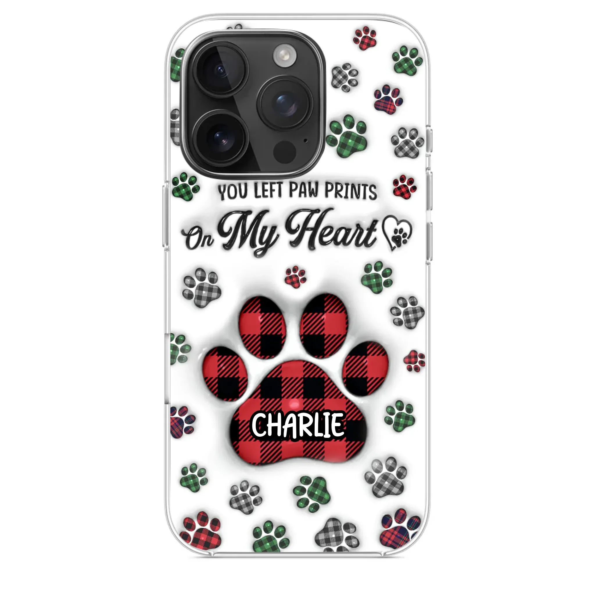 In Loving Memory Of Our Furry Friends - Memorial Personalized Custom 3D Inflated Effect Printed Clear Phone Case - Sympathy Gift, Christmas Gift For Pet Owners, Pet Lovers