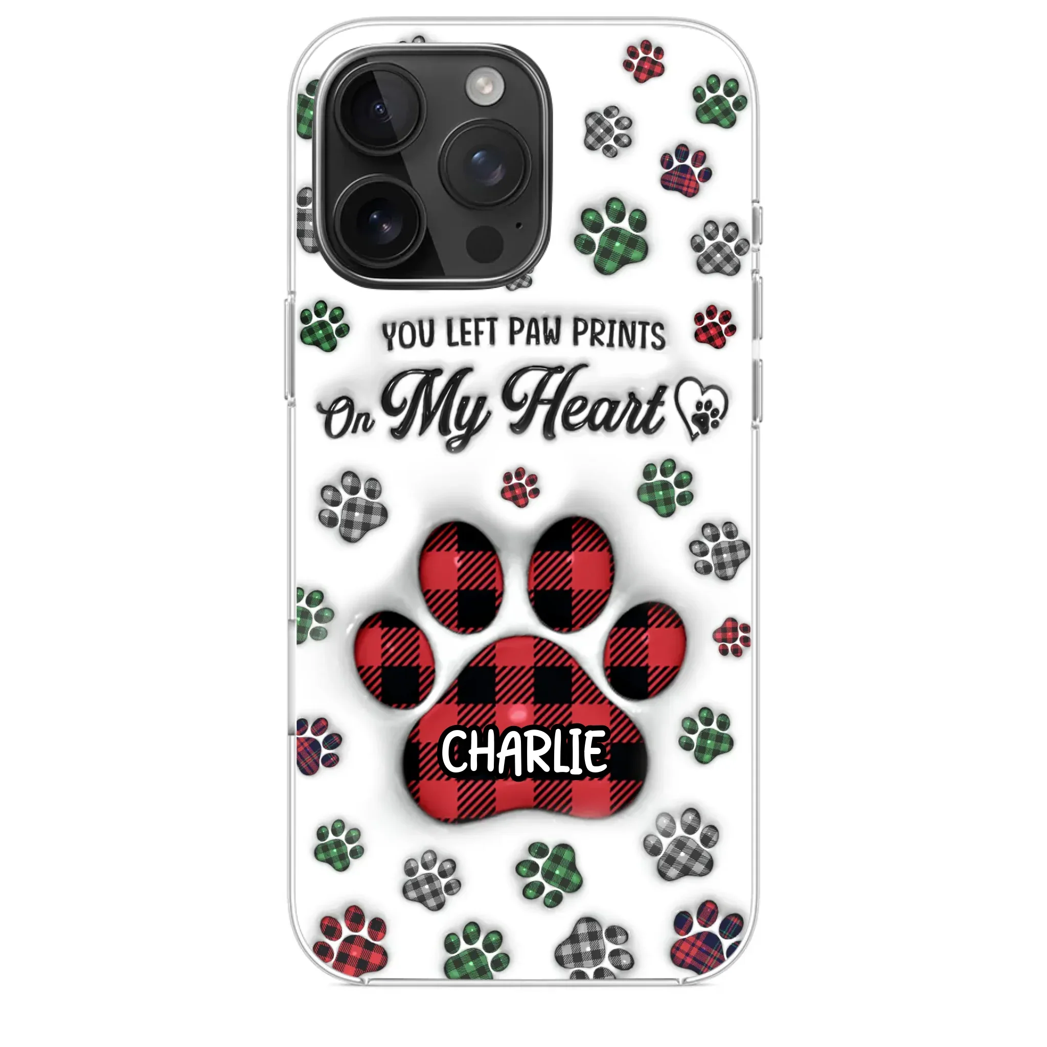 In Loving Memory Of Our Furry Friends - Memorial Personalized Custom 3D Inflated Effect Printed Clear Phone Case - Sympathy Gift, Christmas Gift For Pet Owners, Pet Lovers