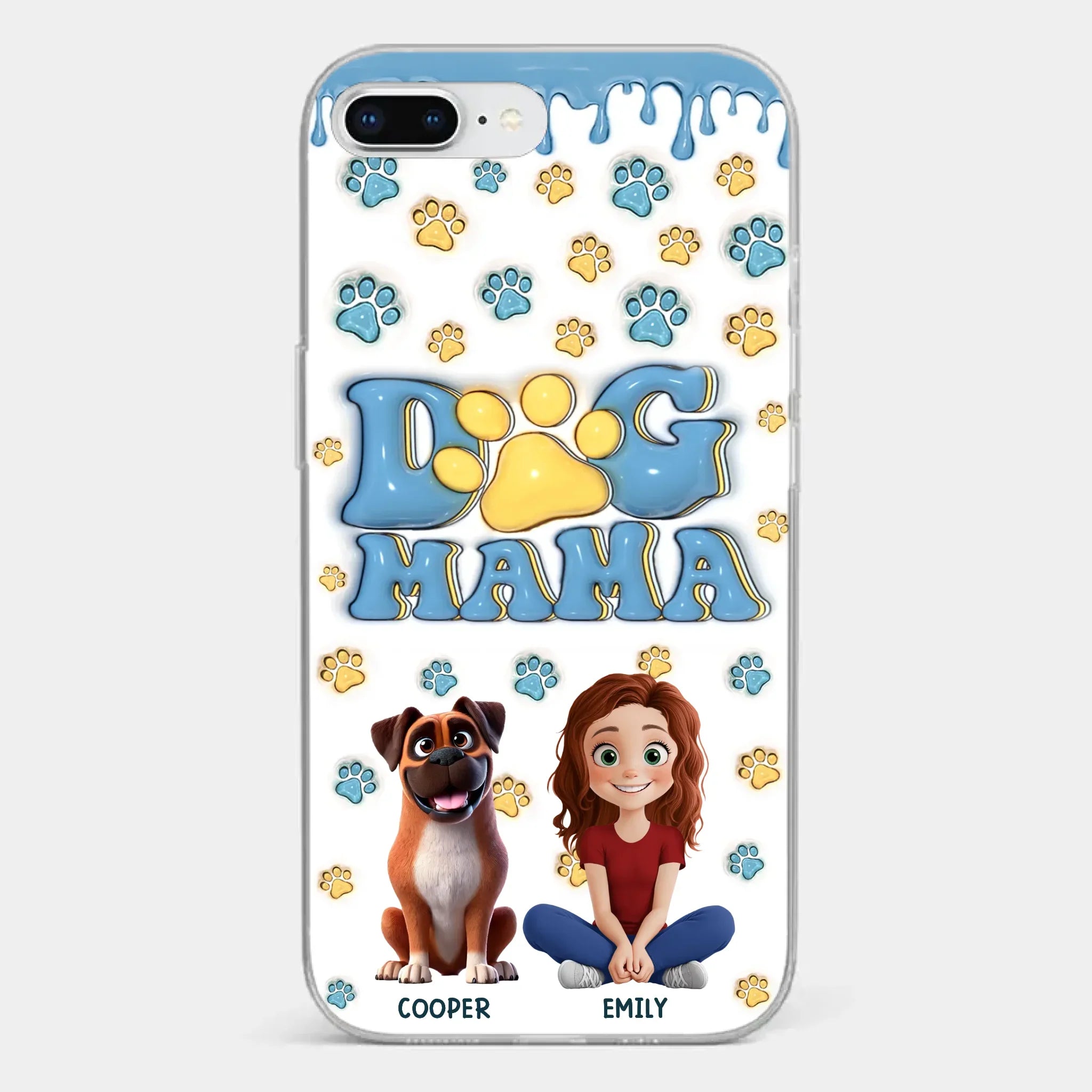 Fur Mom Vibes Only - Dog Personalized Custom Clear Phone Case - Gift For Pet Owners, Pet Lovers