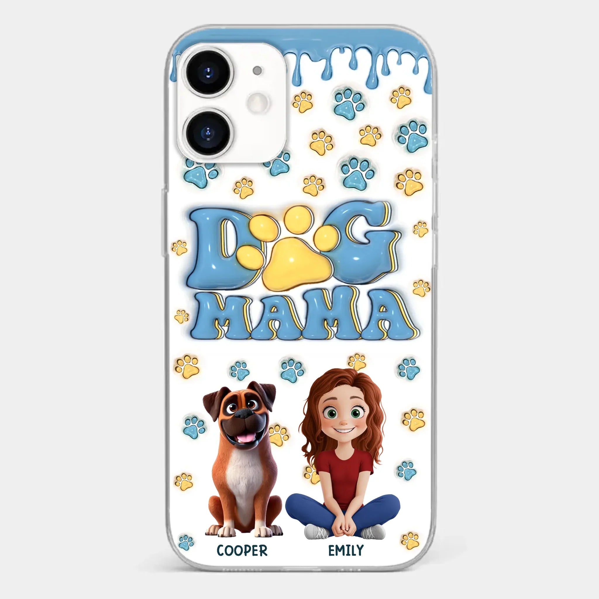 Fur Mom Vibes Only - Dog Personalized Custom Clear Phone Case - Gift For Pet Owners, Pet Lovers