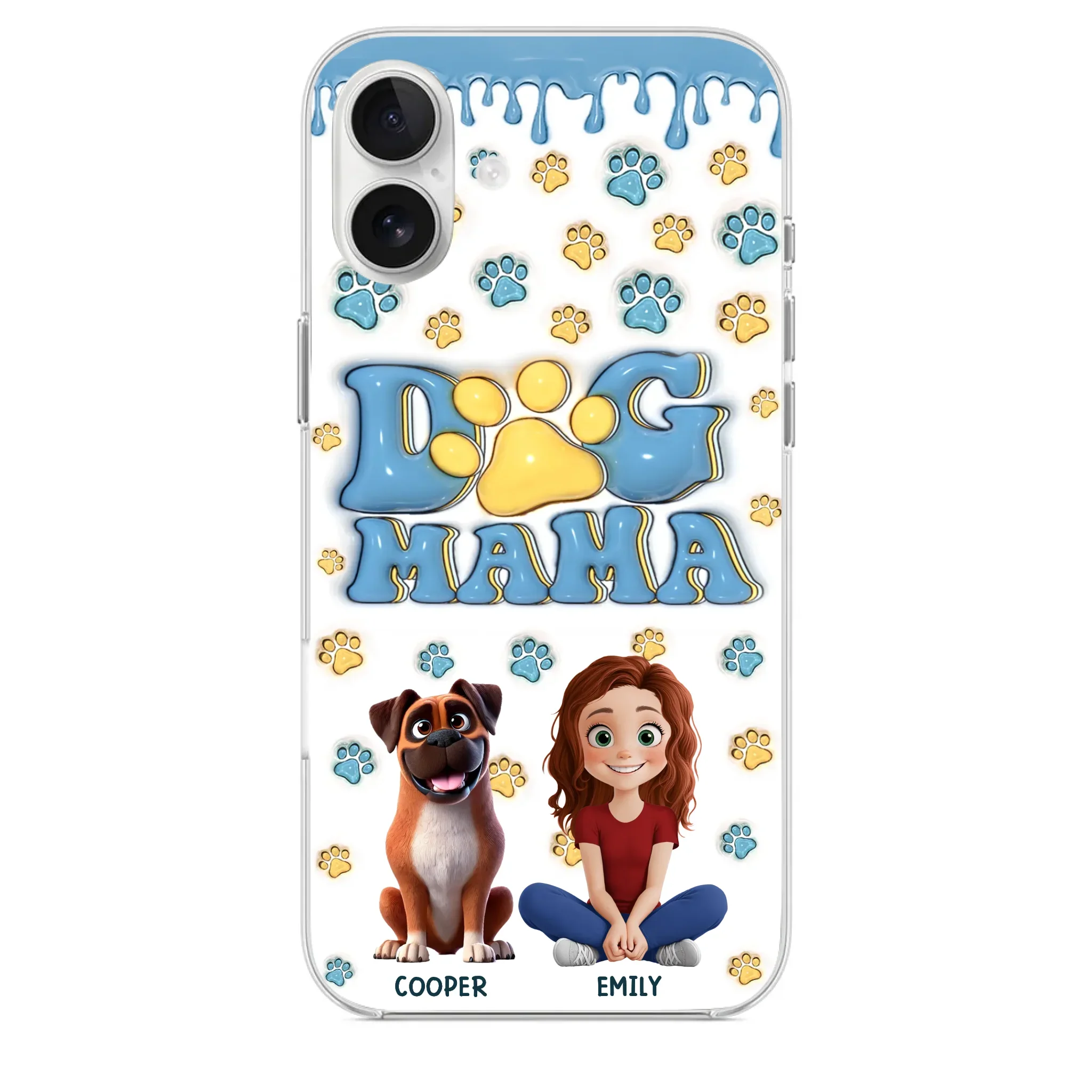 Fur Mom Vibes Only - Dog Personalized Custom Clear Phone Case - Gift For Pet Owners, Pet Lovers