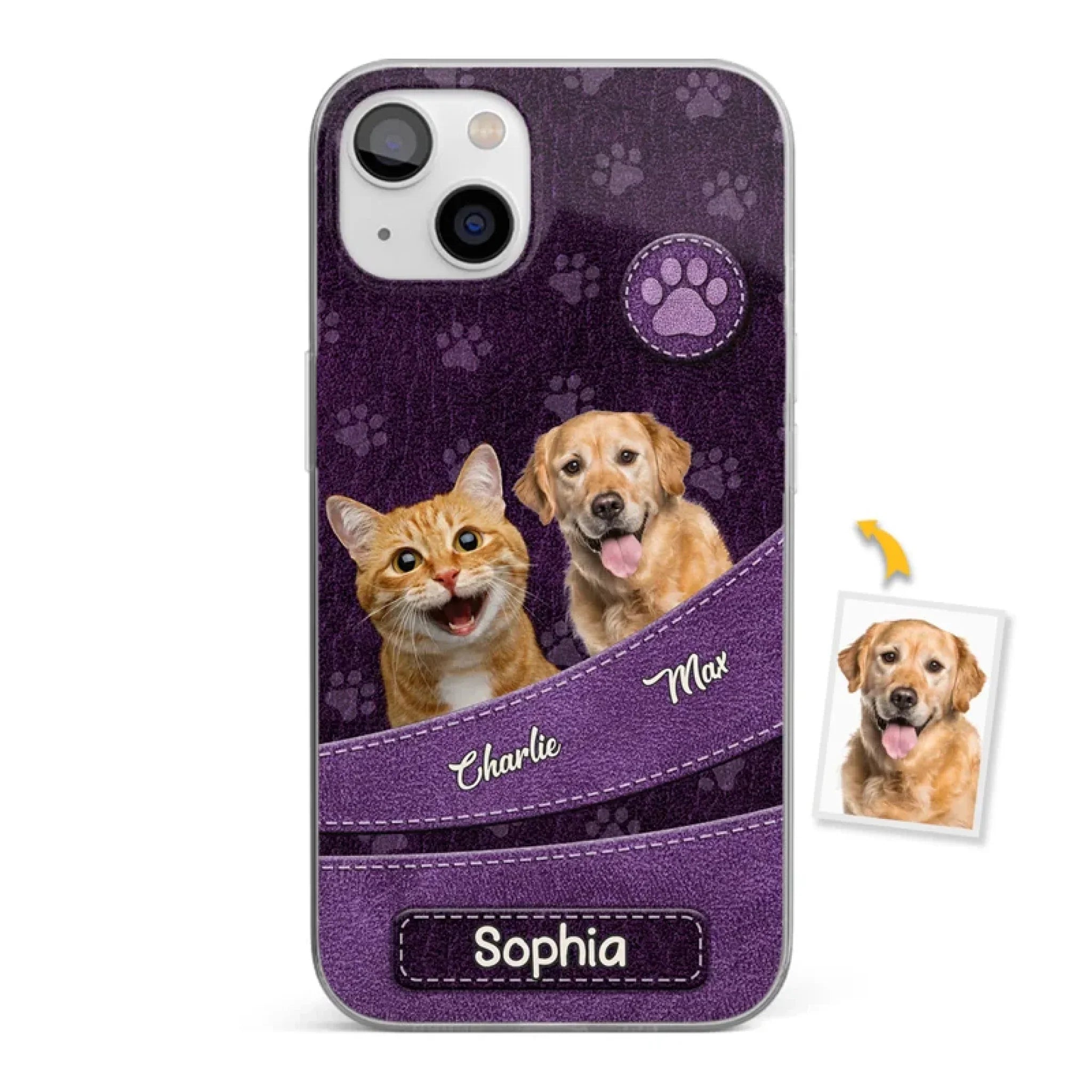 Custom Photo Unconditional Love Has Four Paws - Dog & Cat Personalized Custom Clear Phone Case - Gift For Pet Owners, Pet Lovers