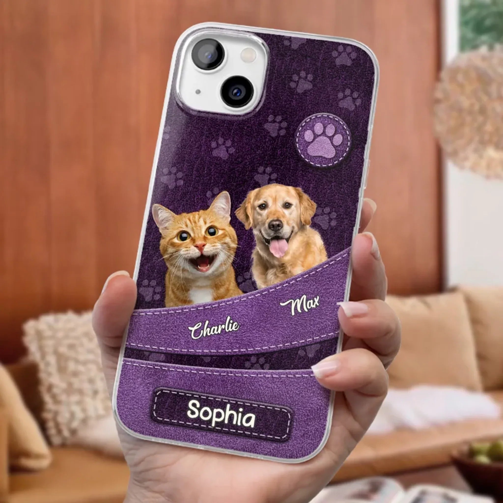 Custom Photo Unconditional Love Has Four Paws - Dog & Cat Personalized Custom Clear Phone Case - Gift For Pet Owners, Pet Lovers