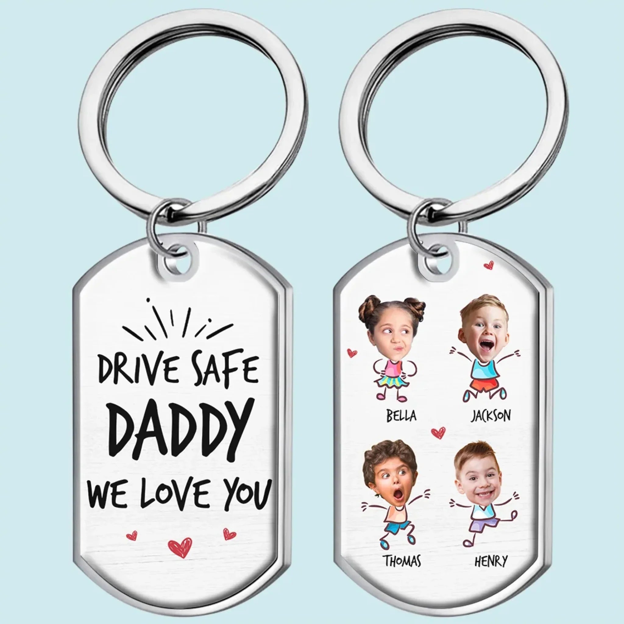 Custom Photo Meaningful Keepsakes For Your Cherished Ones - Family Personalized Custom Keychain - Mother's Day Gift For Family Members