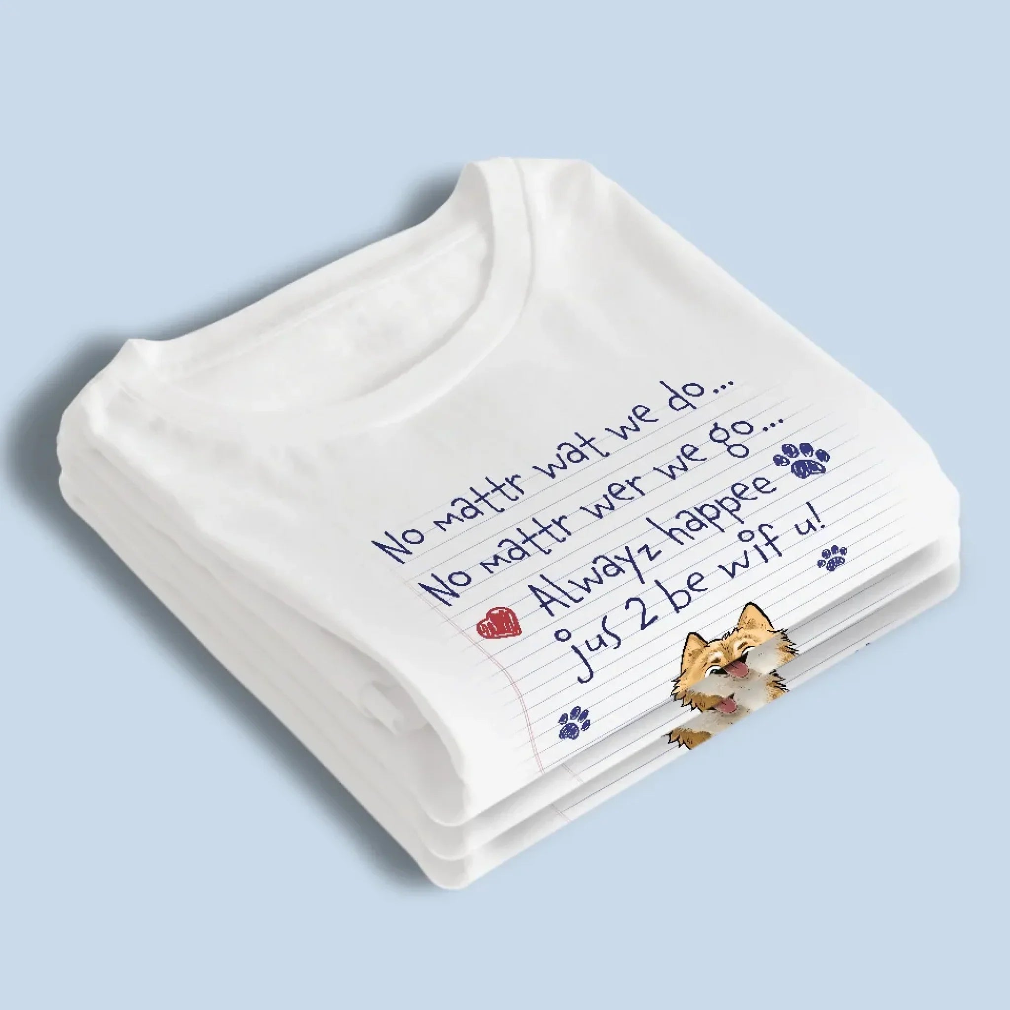 Pawprints On My Heart - Dog Personalized Custom Unisex T-shirt, Premium T-shirt, Hoodie - Gift For Pet Owners, Pet Lovers