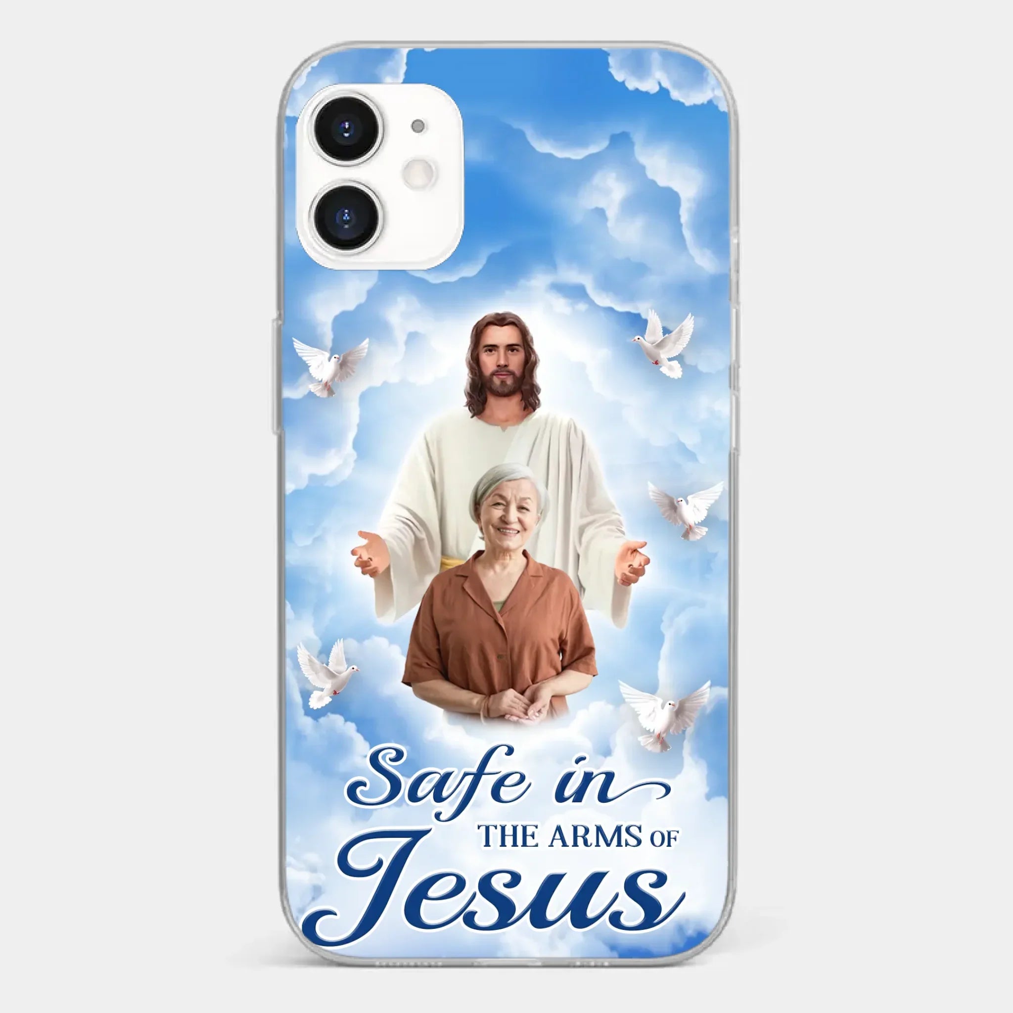 Custom Photo Beautiful As A Bright Shining Star - Memorial Personalized Custom Clear Phone Case - Sympathy Gift For Family Members