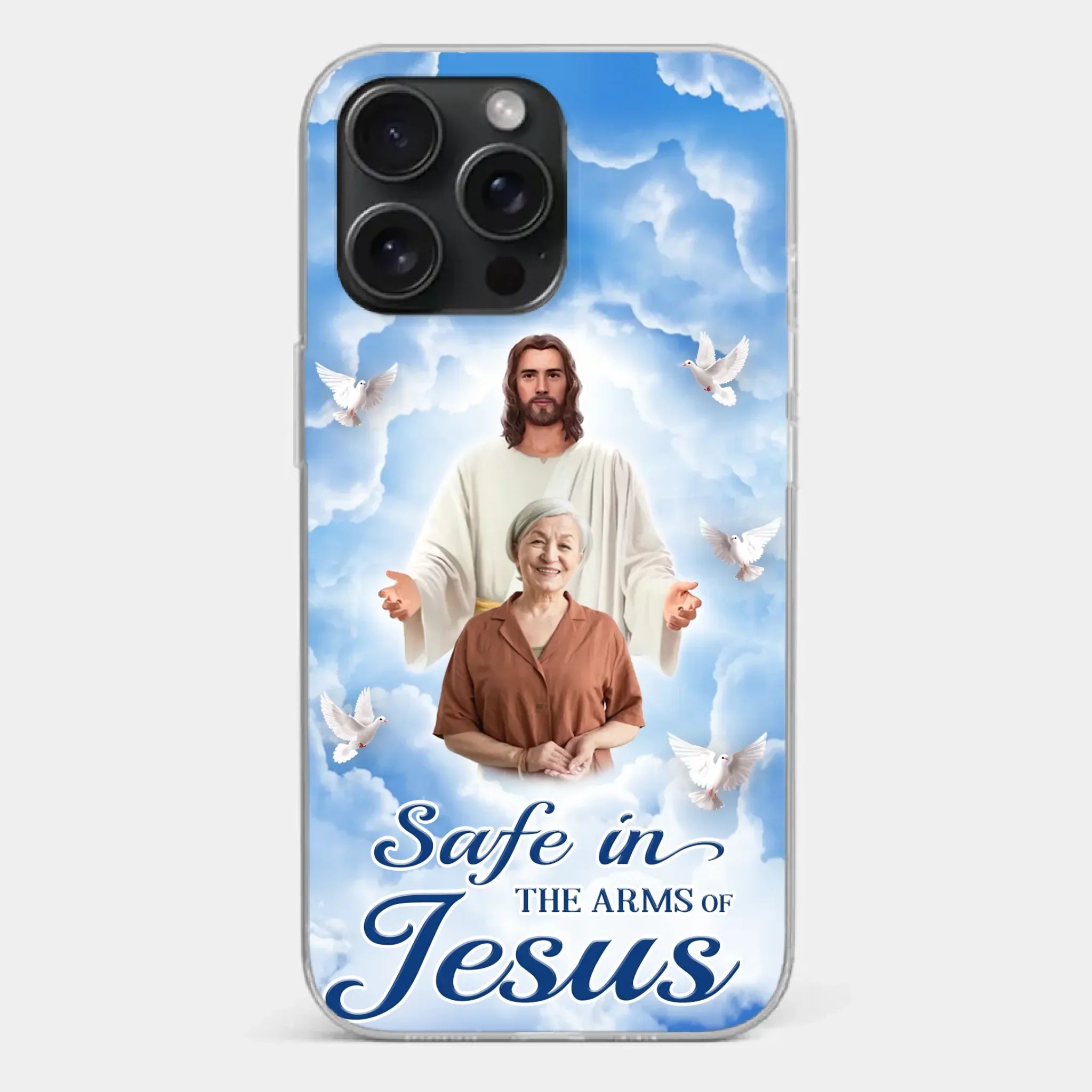 Custom Photo Beautiful As A Bright Shining Star - Memorial Personalized Custom Clear Phone Case - Sympathy Gift For Family Members