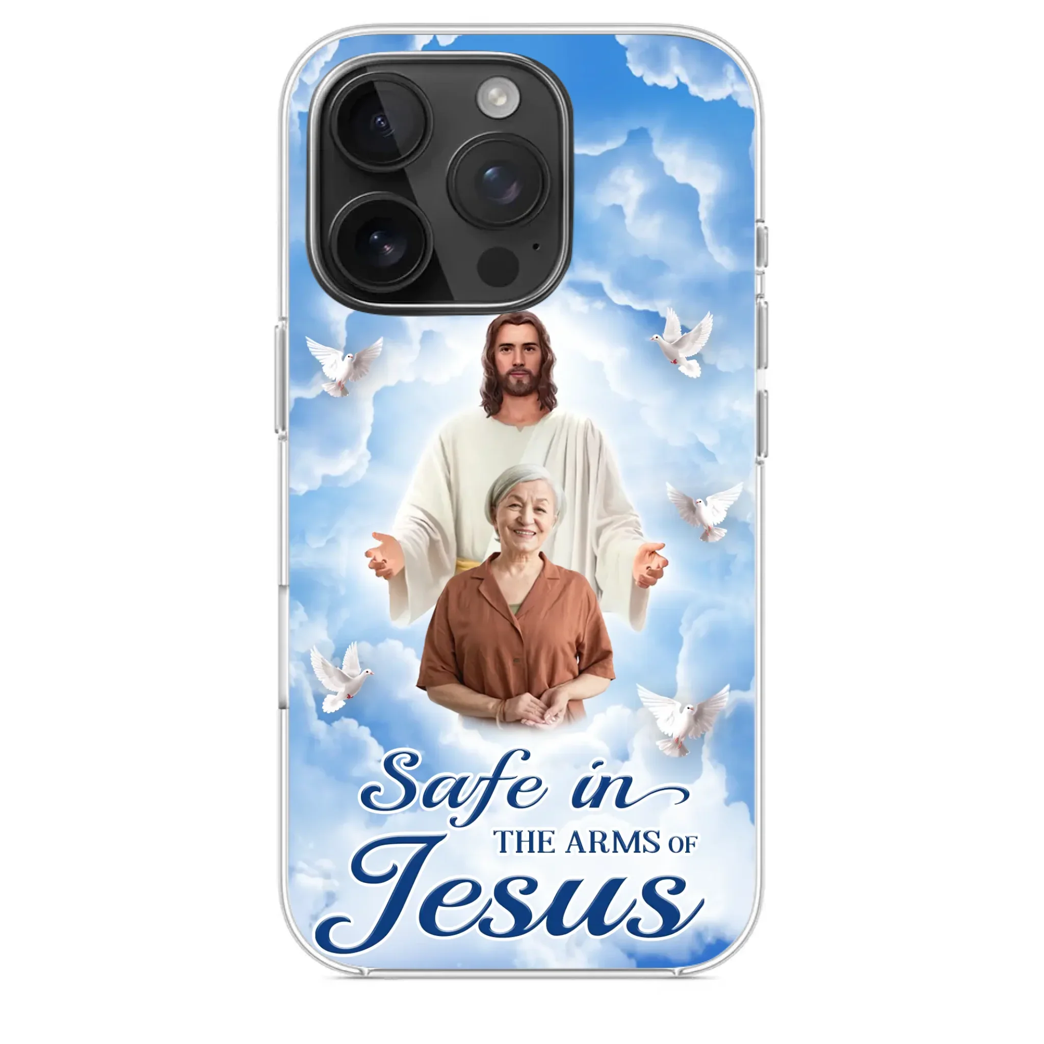 Custom Photo Beautiful As A Bright Shining Star - Memorial Personalized Custom Clear Phone Case - Sympathy Gift For Family Members