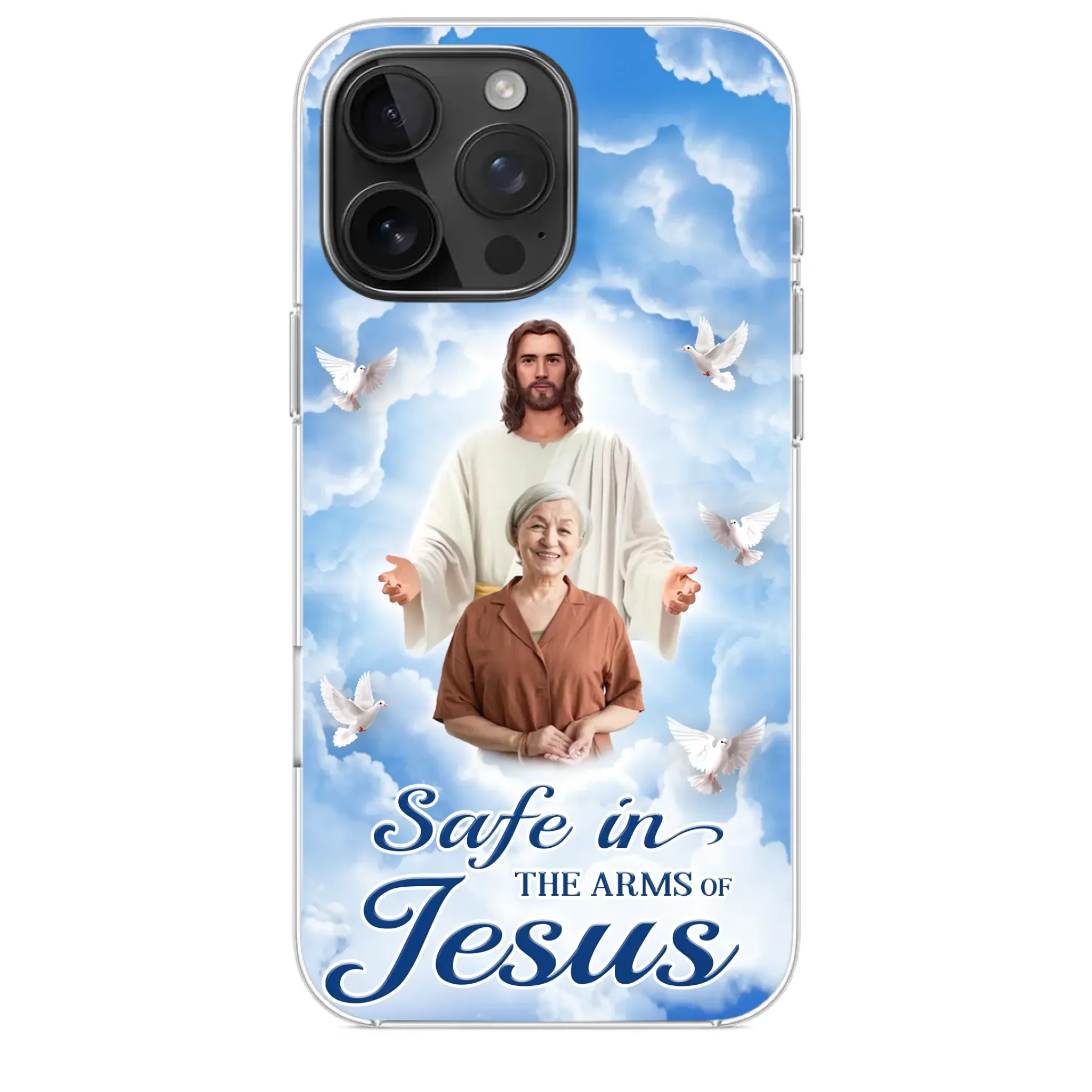 Custom Photo Beautiful As A Bright Shining Star - Memorial Personalized Custom Clear Phone Case - Sympathy Gift For Family Members