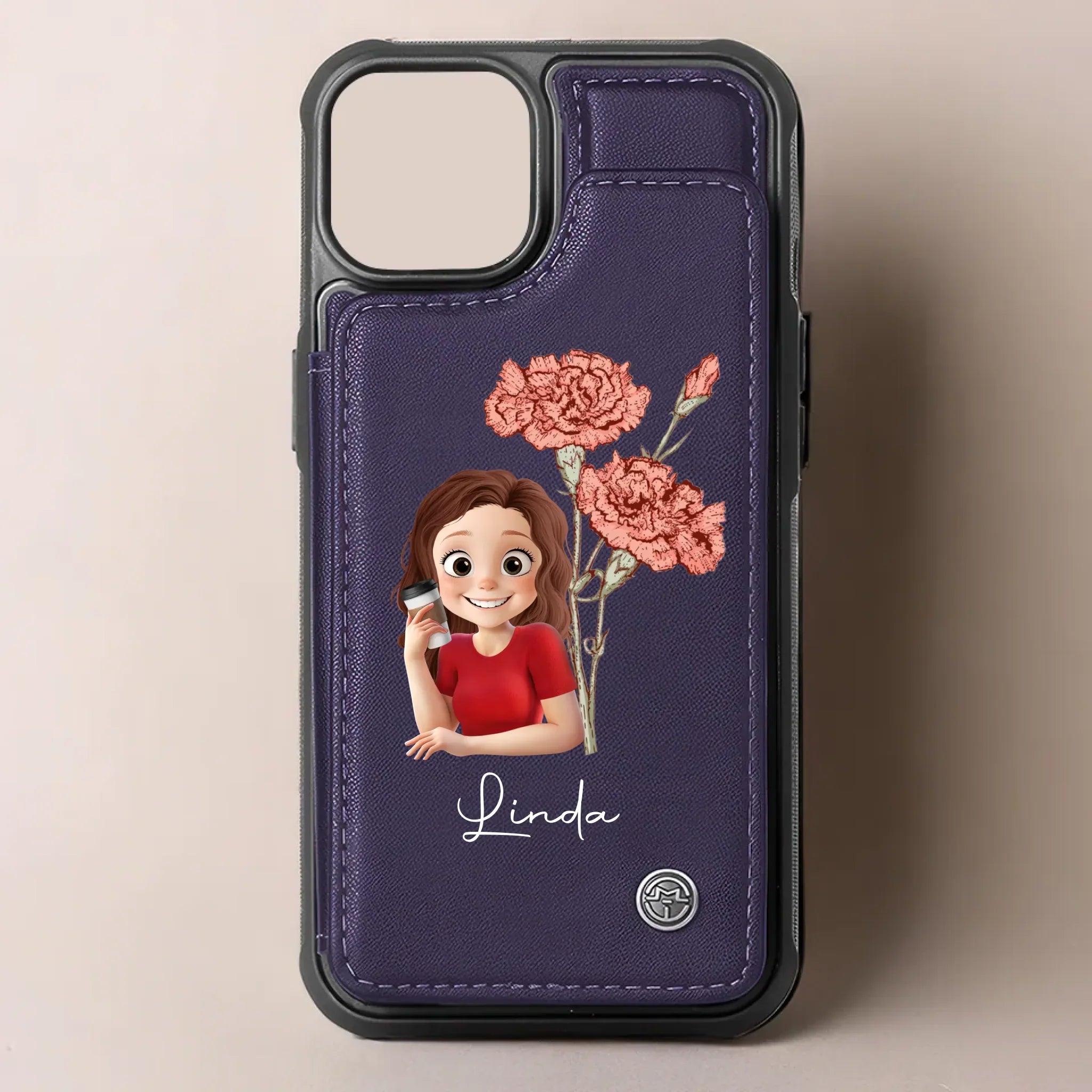 I Am My Own Biggest Hype Woman - Family Personalized Custom Leather Flip Wallet Phone Case - Gift For Yourself, Best Friends, Siblings, Family Members
