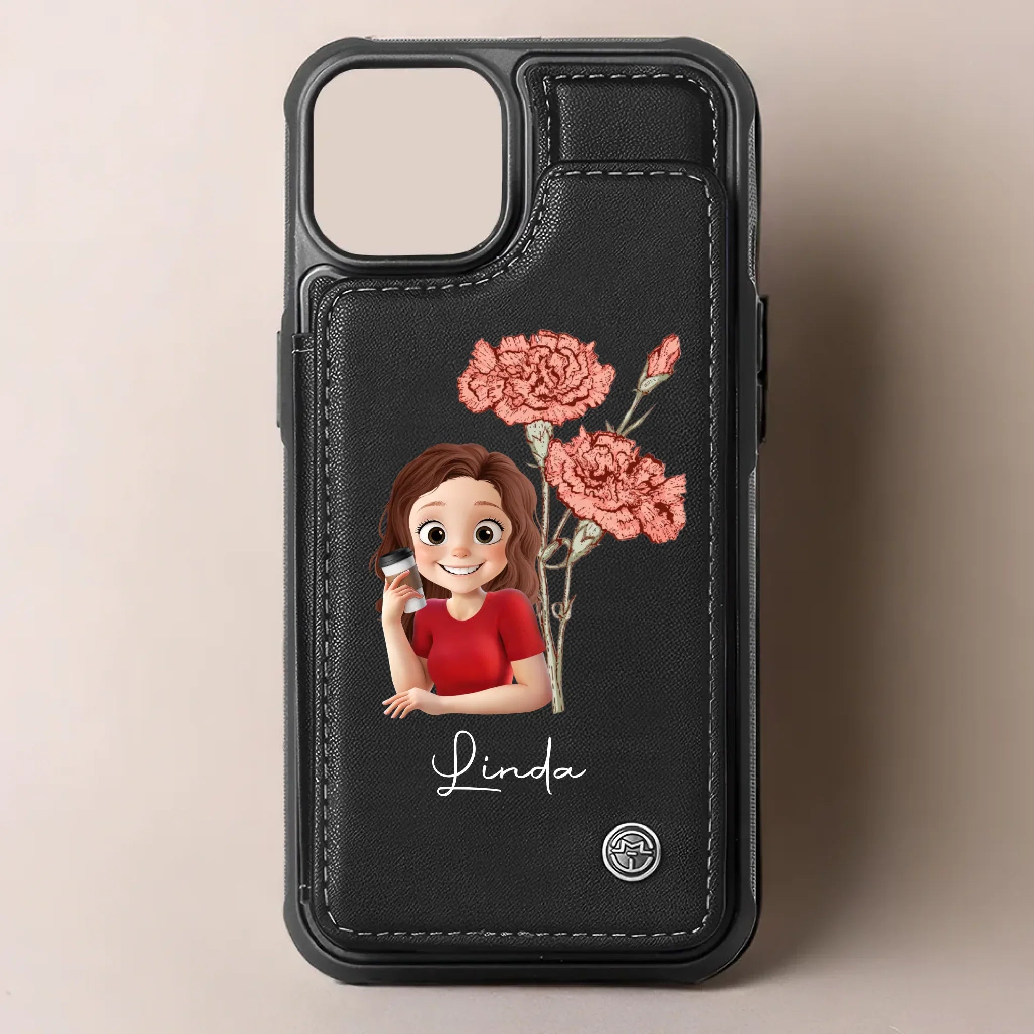 I Am My Own Biggest Hype Woman - Family Personalized Custom Leather Flip Wallet Phone Case - Gift For Yourself, Best Friends, Siblings, Family Members