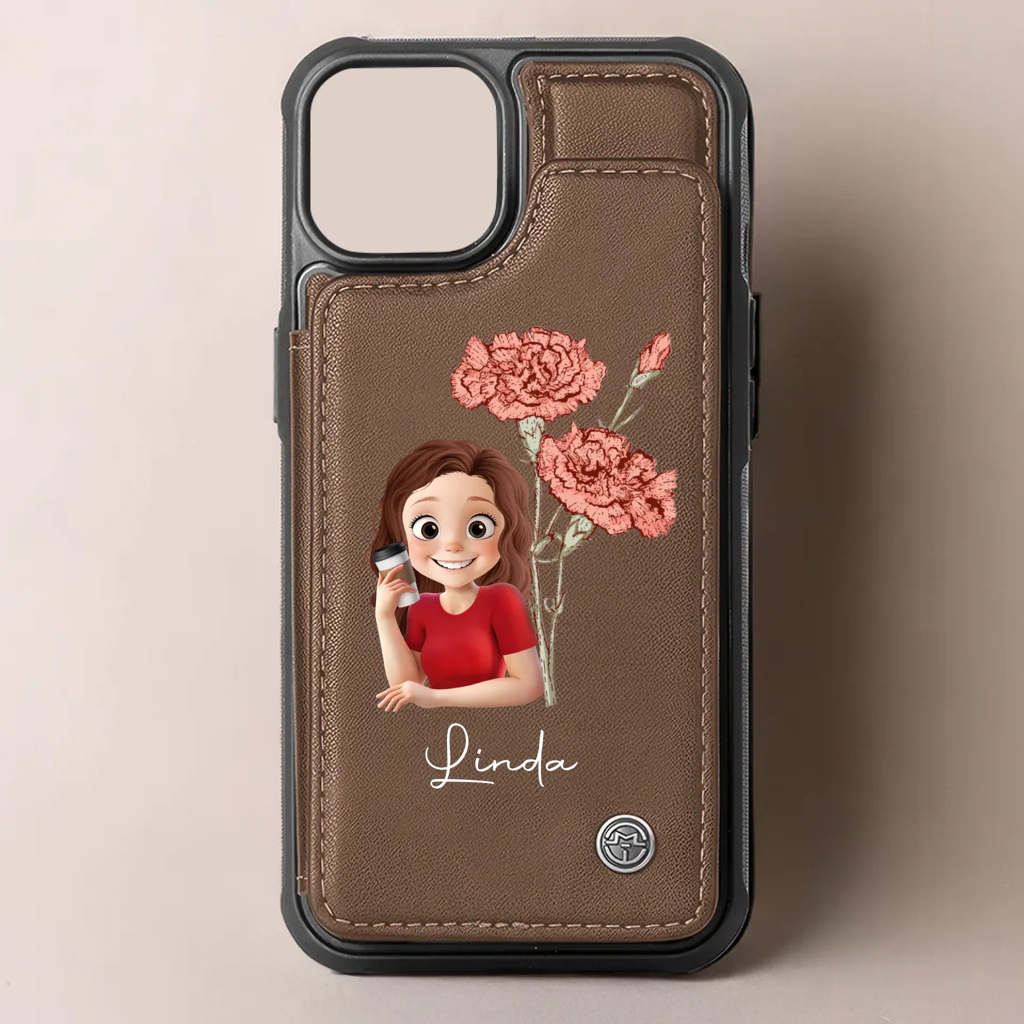 I Am My Own Biggest Hype Woman - Family Personalized Custom Leather Flip Wallet Phone Case - Gift For Yourself, Best Friends, Siblings, Family Members