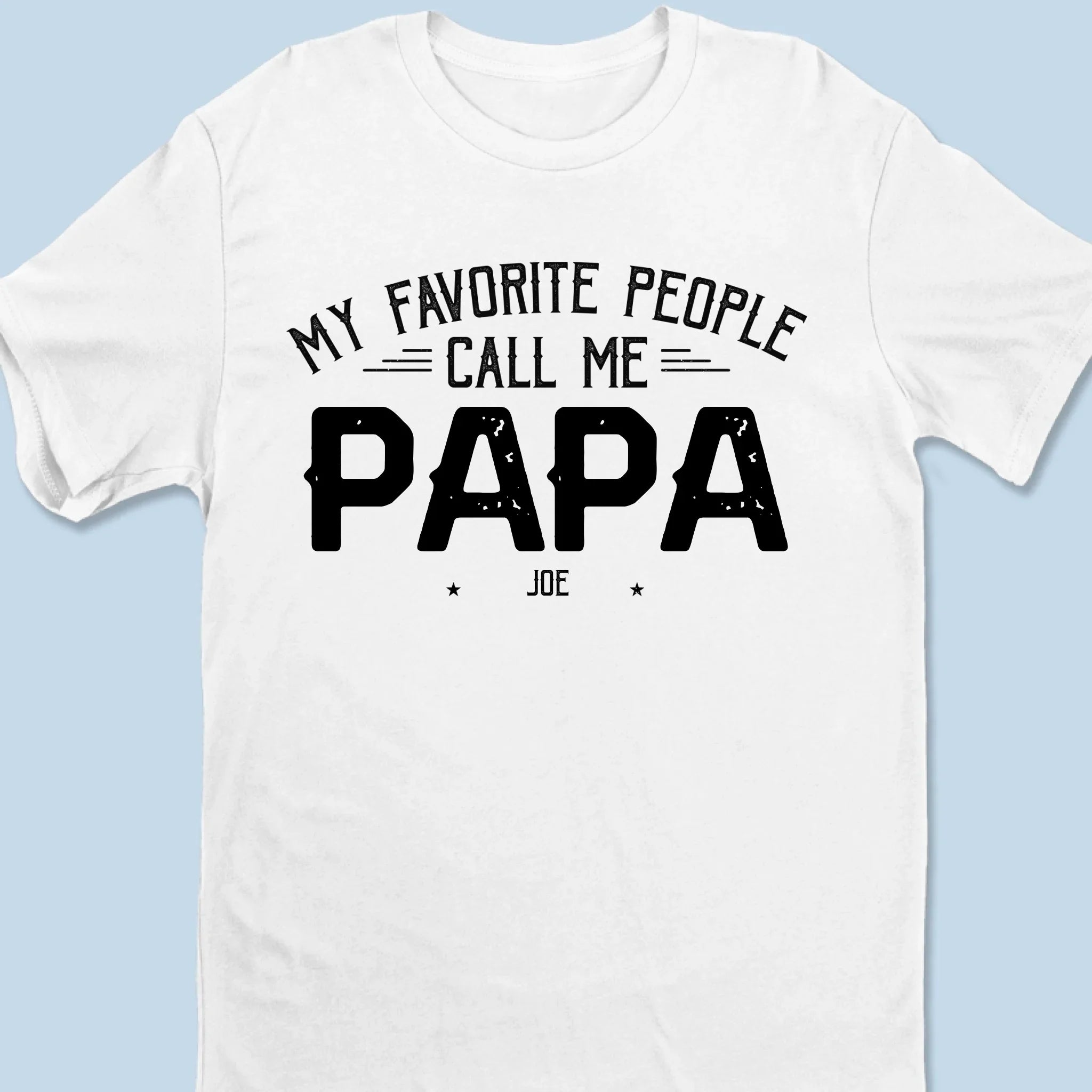 Being Papa Is My Greatest Blessing -  Family Personalized Custom Unisex T-Shirt, Premium T-shirt, Hoodie - Father's Day Gift For Dad, Grandpa