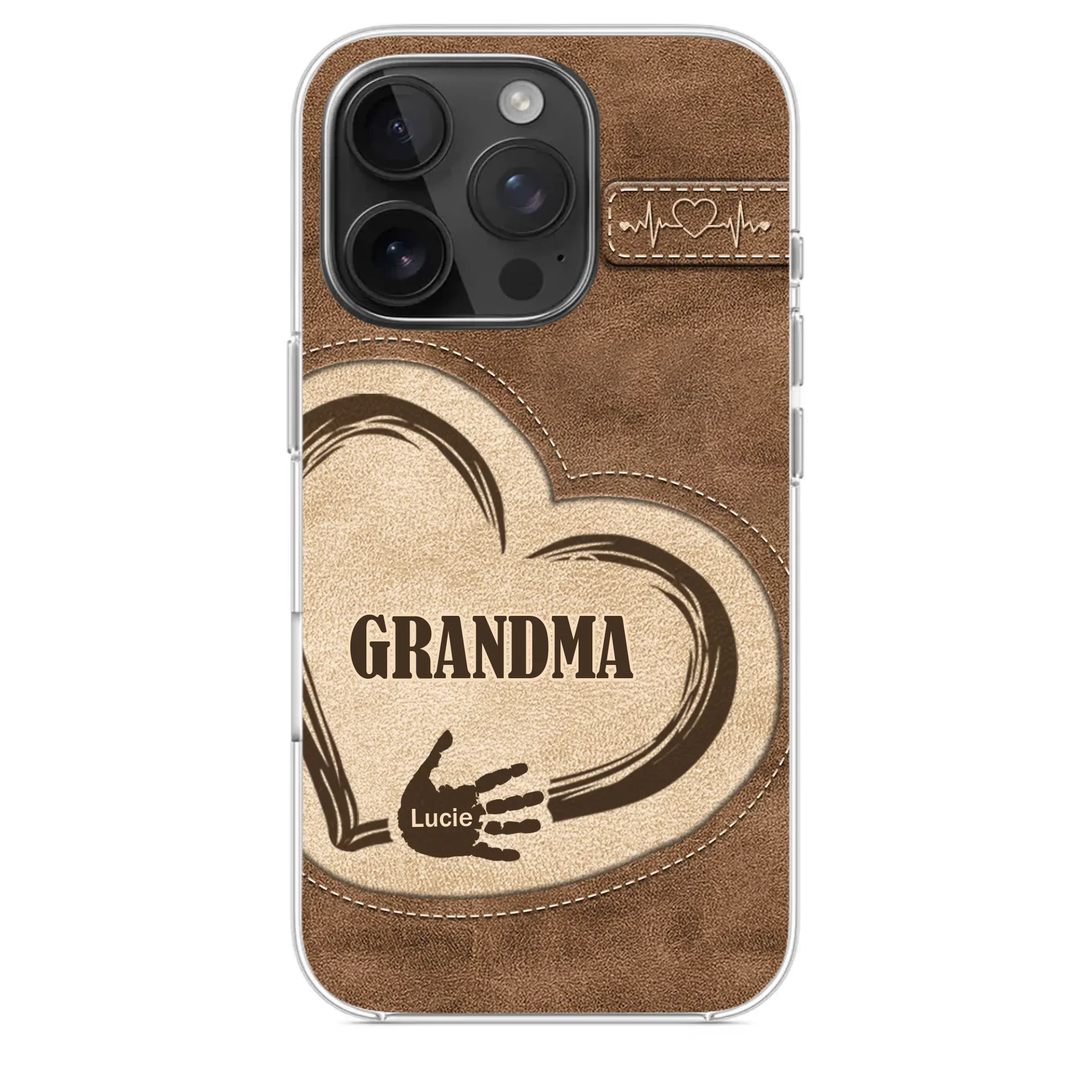 The Heart Of Our Home Is Family - Family Personalized Custom Clear Phone Case - Gift For Family Members