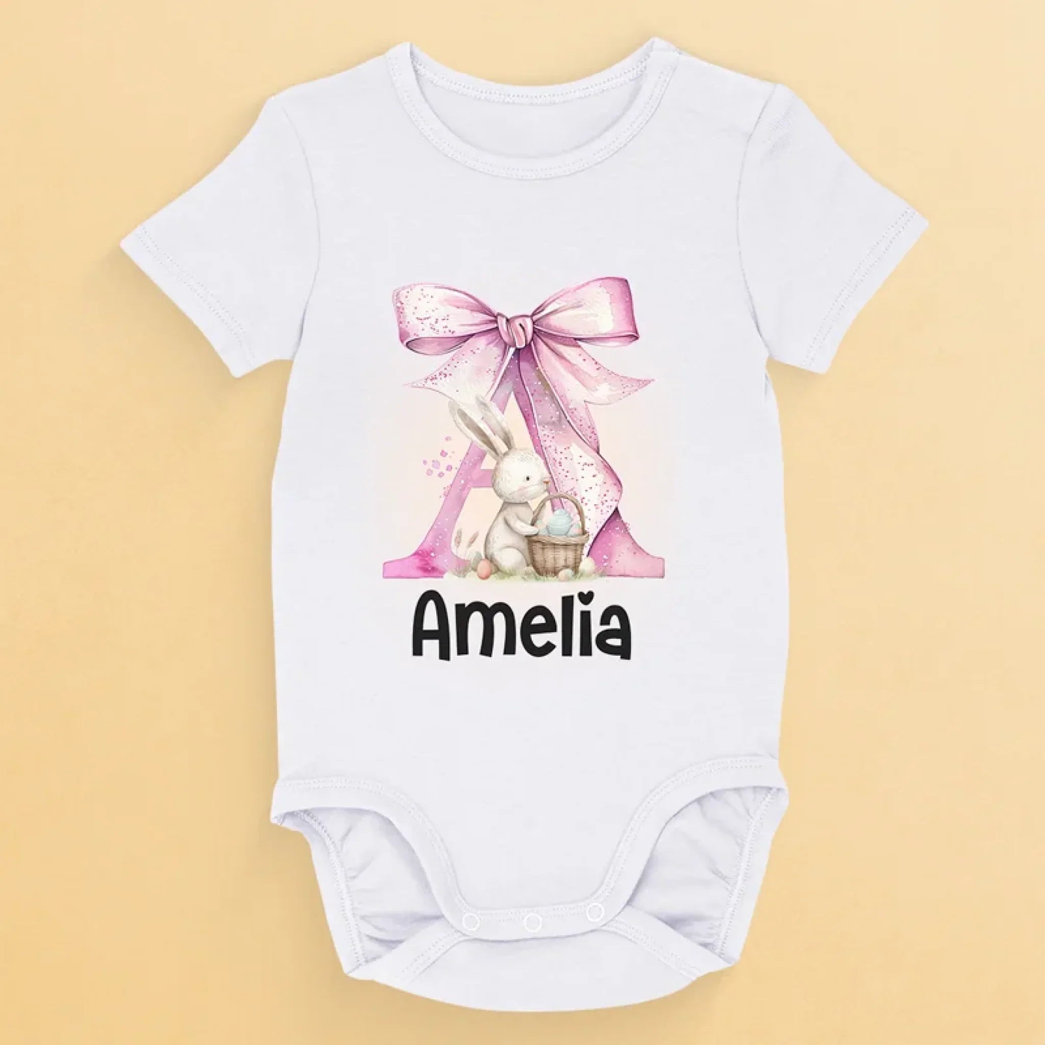 Sweet As A Bunny, Cute As Can Be - Family Personalized Custom Baby Onesie - Easter Gift For Baby Kids, Newborn Baby