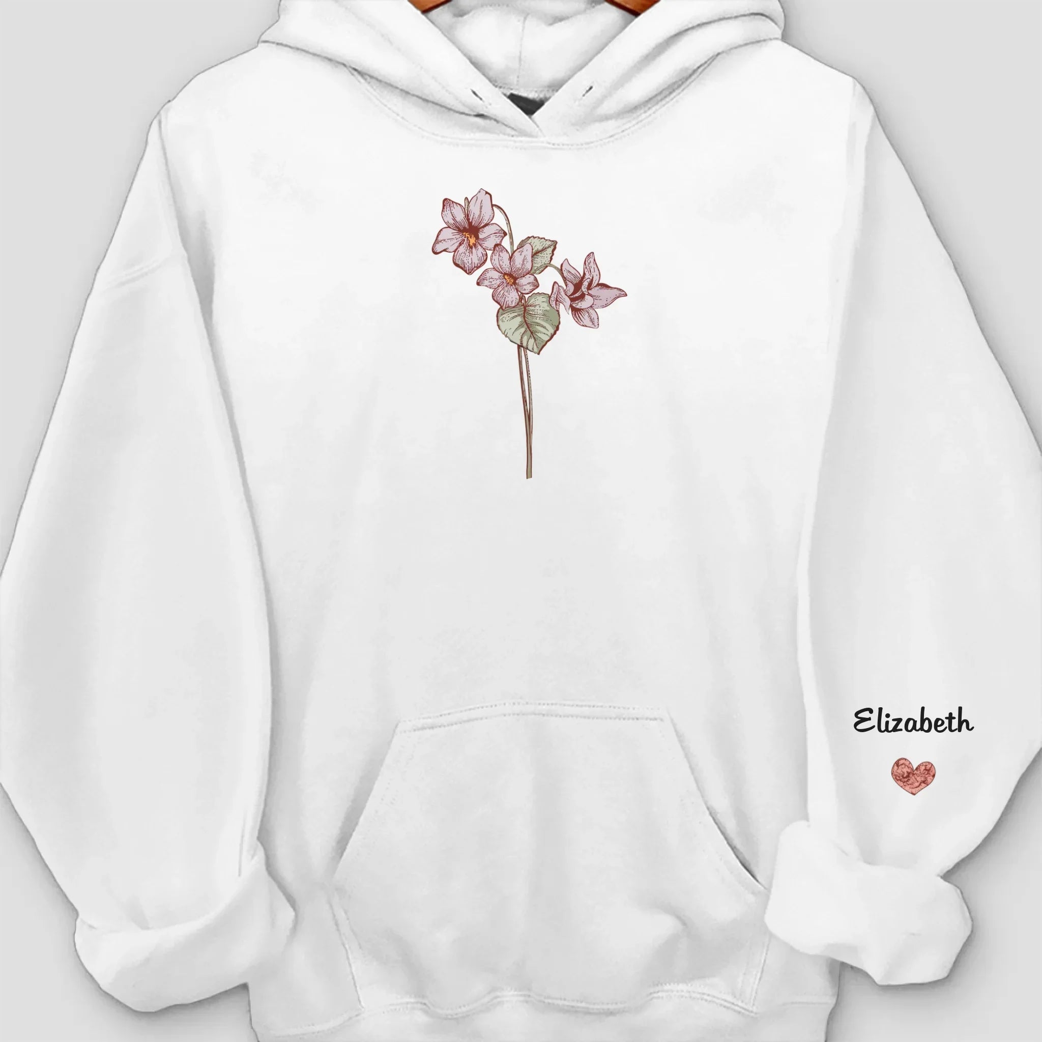 Family Is The Most Beautiful Garden Of All - Family Personalized Custom Unisex Sweatshirt, Hoodie With Design On Sleeve - Mother's Day, Gift For Mom, Grandma