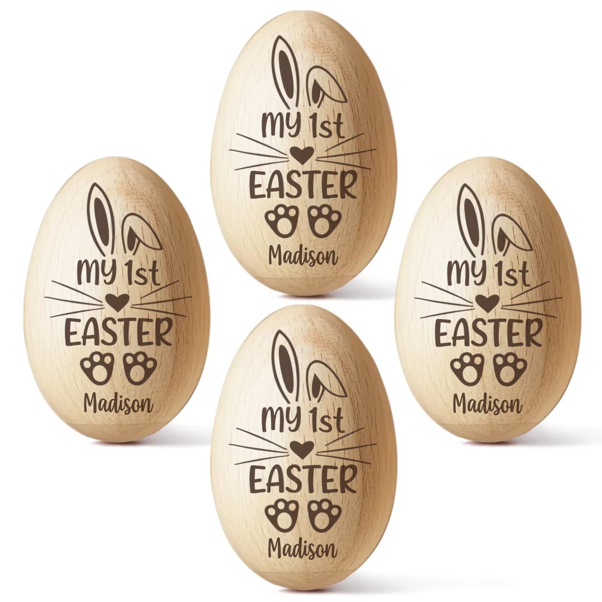 A Special Easter Memory - Family Personalized Custom Wooden Egg Shaker - Easter Gift For Baby Kids, Newborn Baby