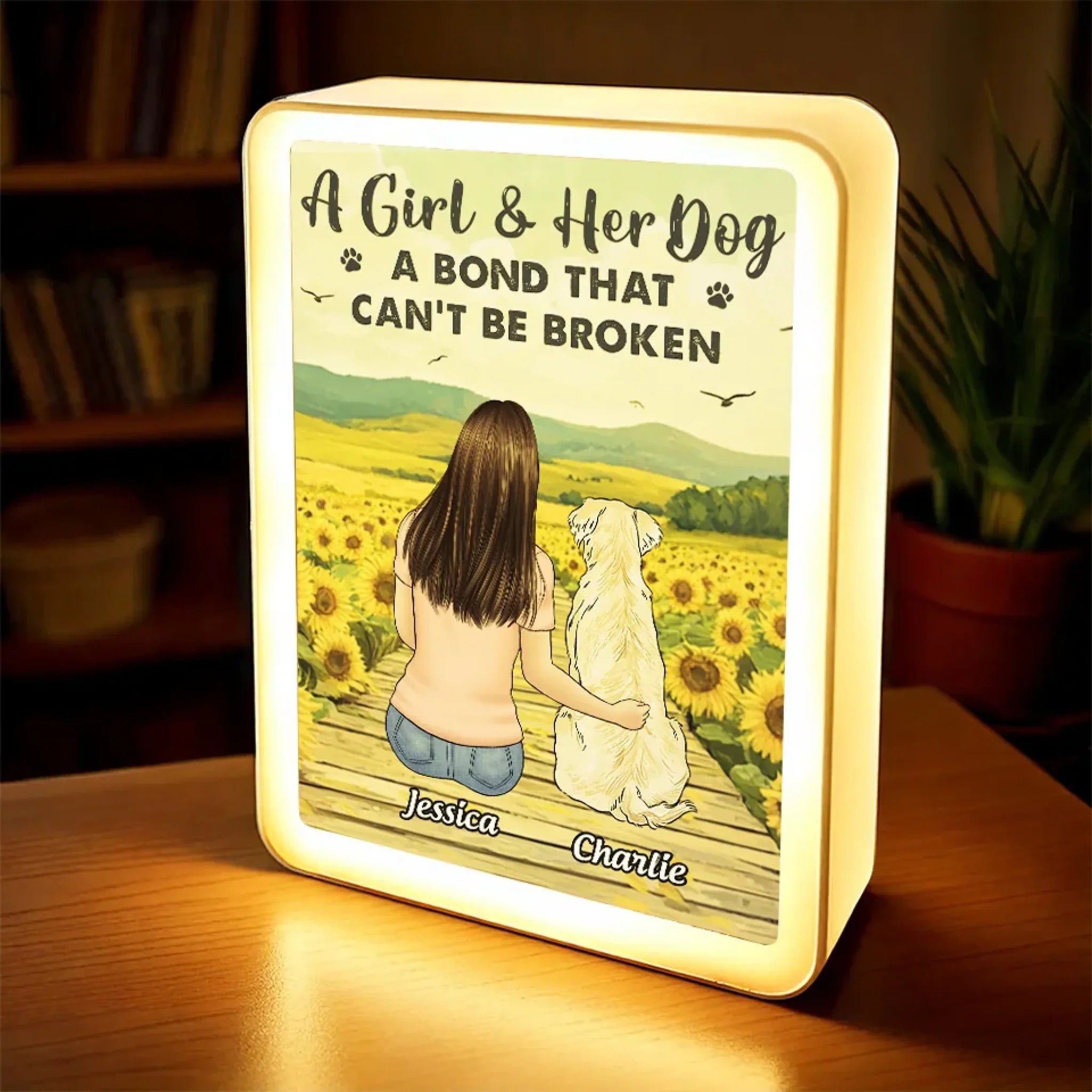 More Than A Pet, My Soulmate In Fur - Dog Personalized Custom LED Mirror Frame Lamp - Gift For Pet Owners, Pet Lovers