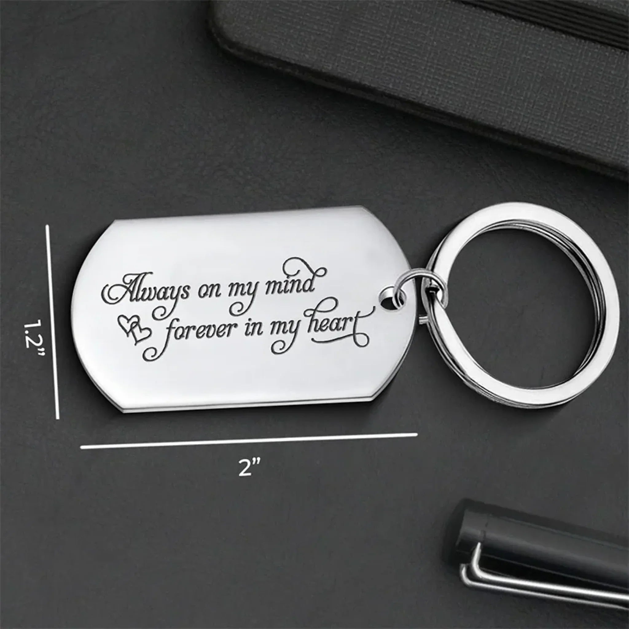 Your Spirit Lives On Forever - Memorial Personalized Custom Keychain - Sympathy Gift For Family Members