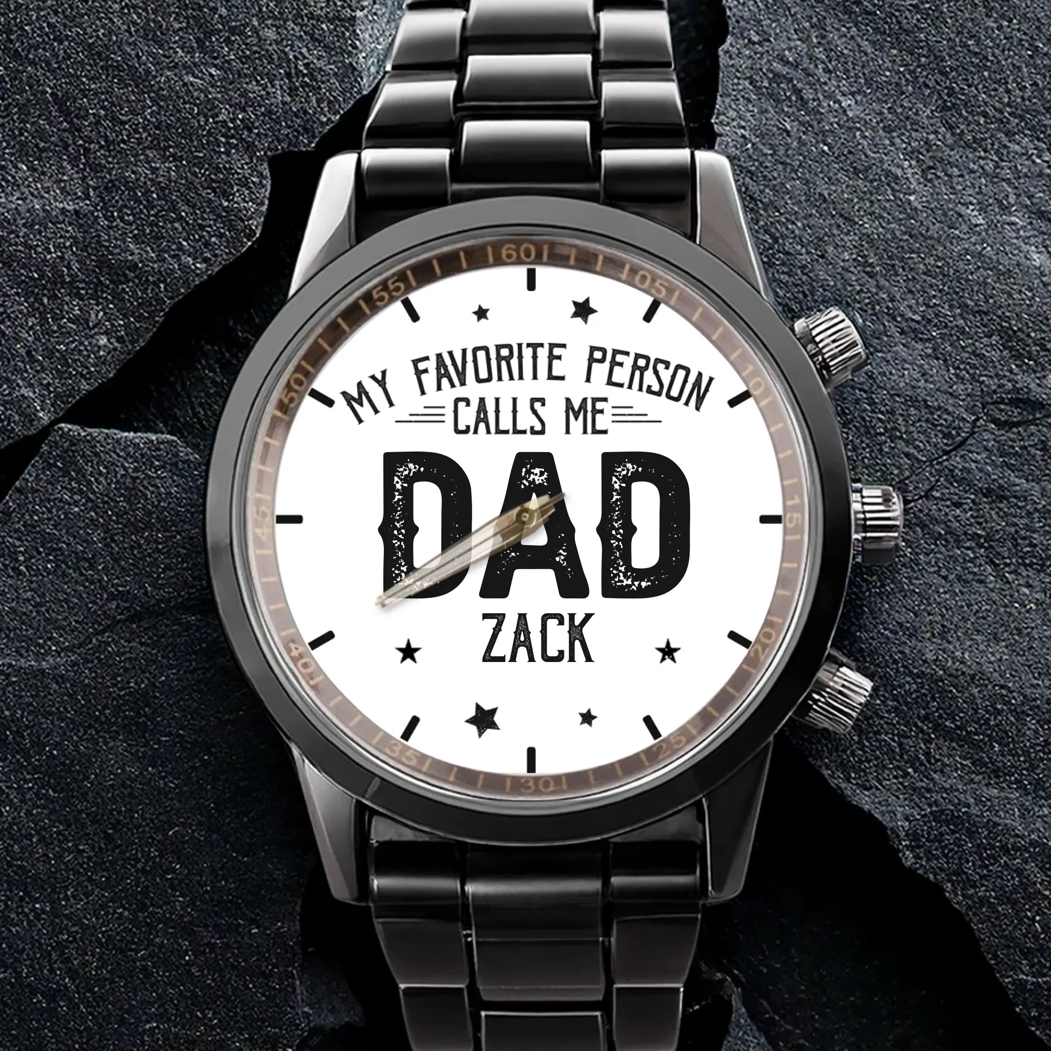 Best Dad, Best Memories - Family Personalized Custom Men's Watch - Father's Day, Gift For Dad, Grandpa