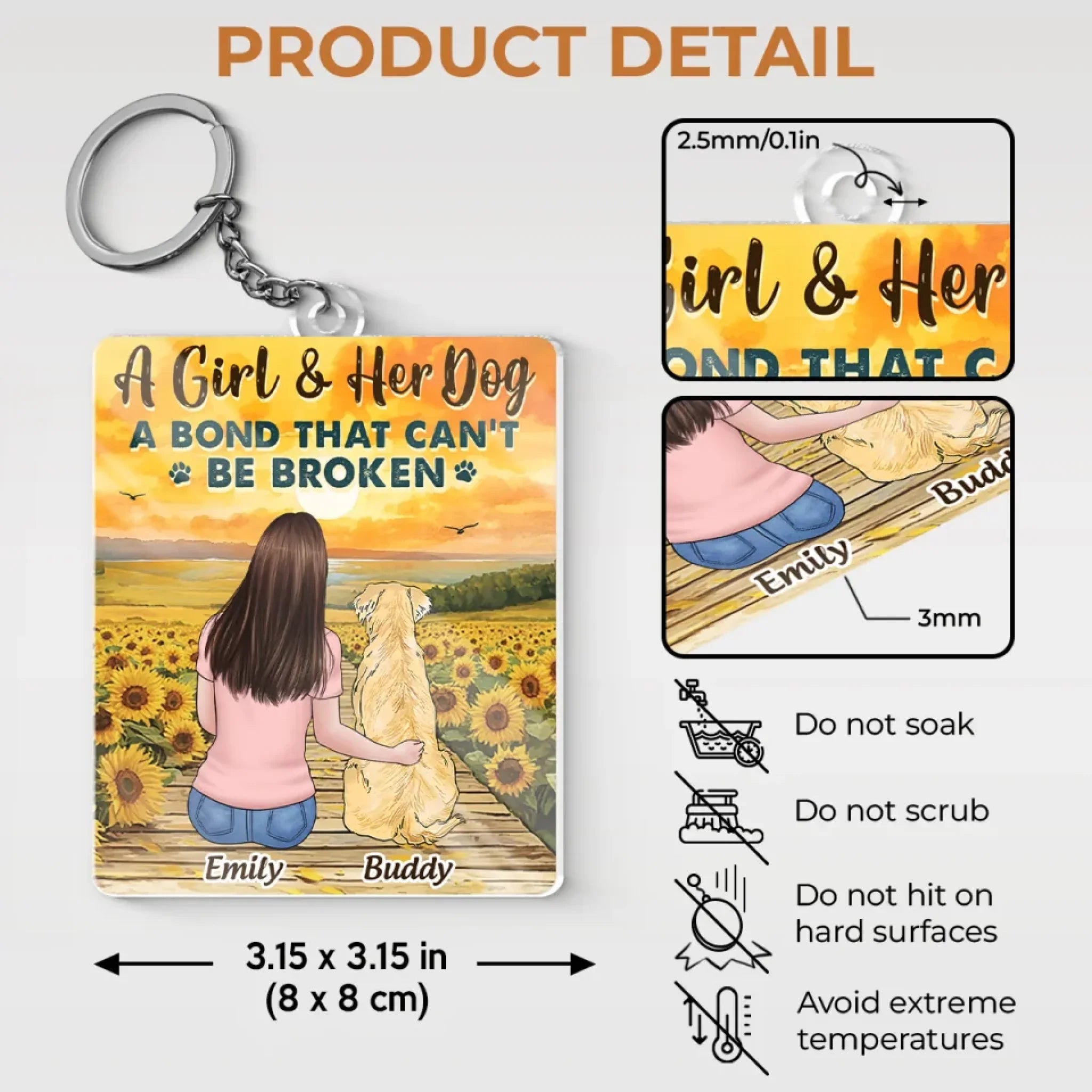 A Friend For A Lifetime - Dog Personalized Custom Shaped Acrylic Keychain - Gift For Pet Owners, Pet Lovers