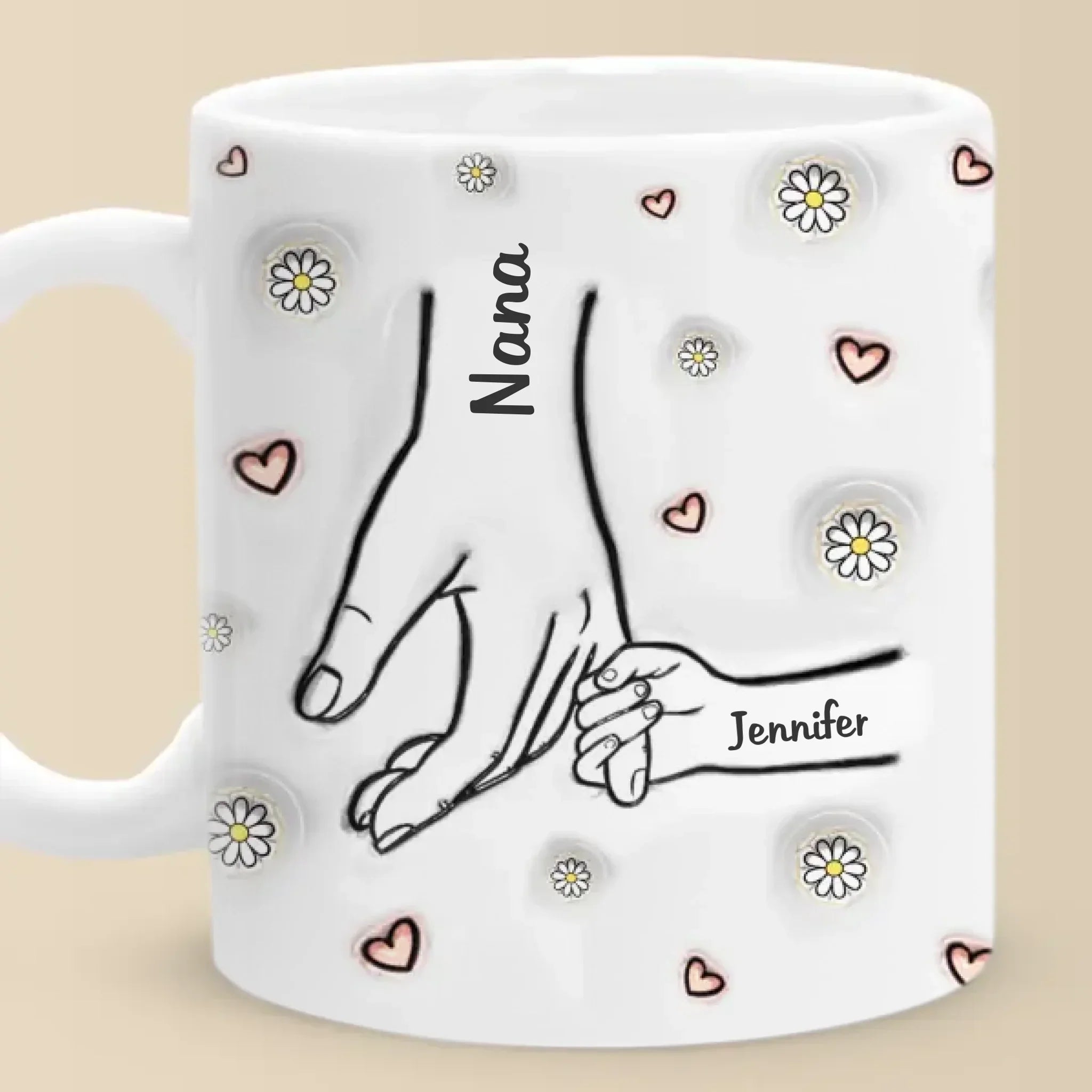 Mom, You Make Us Whole - Family Personalized Custom 3D Inflated Effect Printed Mug - Mother's Day, Gift For Mom, Grandma