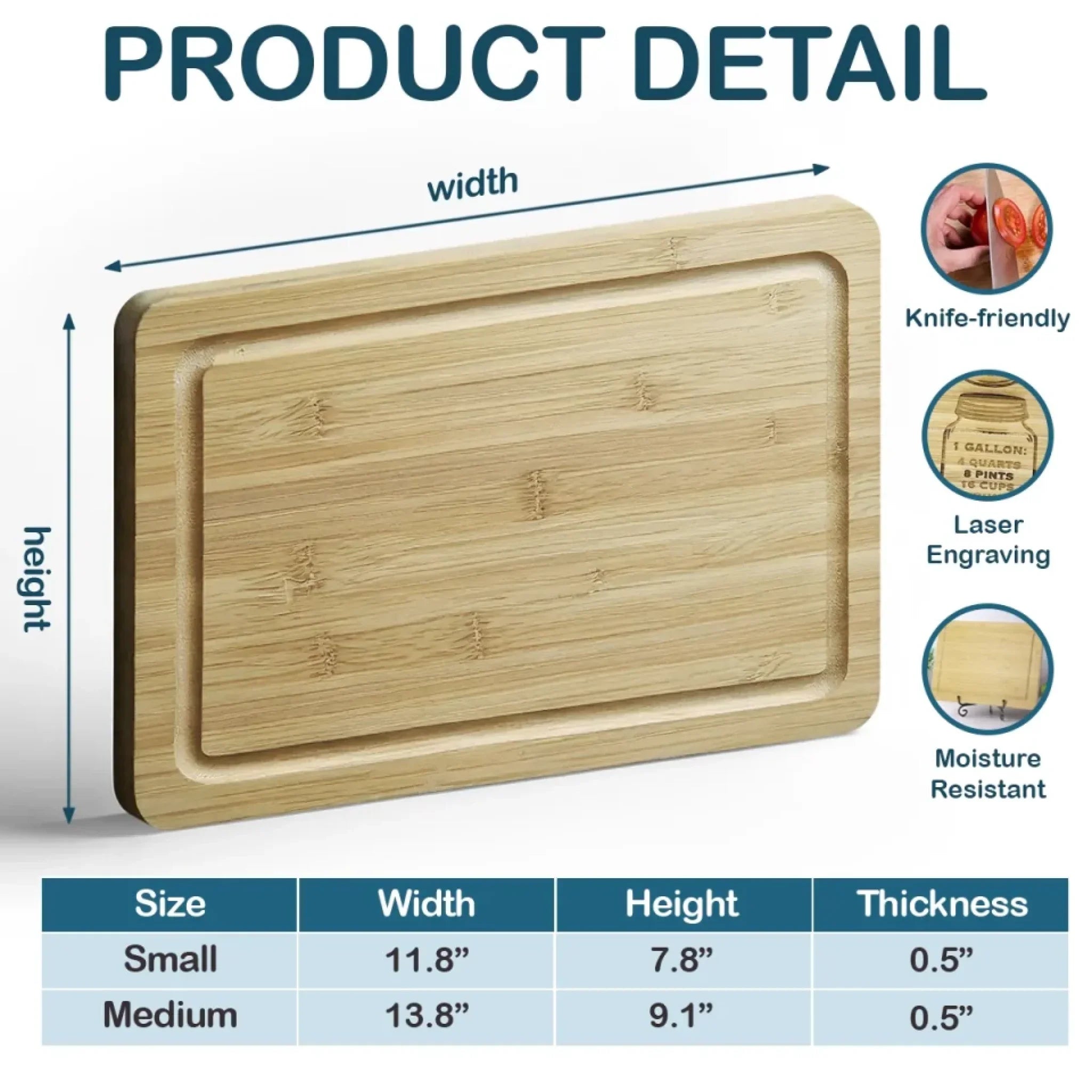 The Grillfather - Family Personalized Custom Engraved Wooden Cutting Board - Father's Day, Gift For Dad, Grandpa