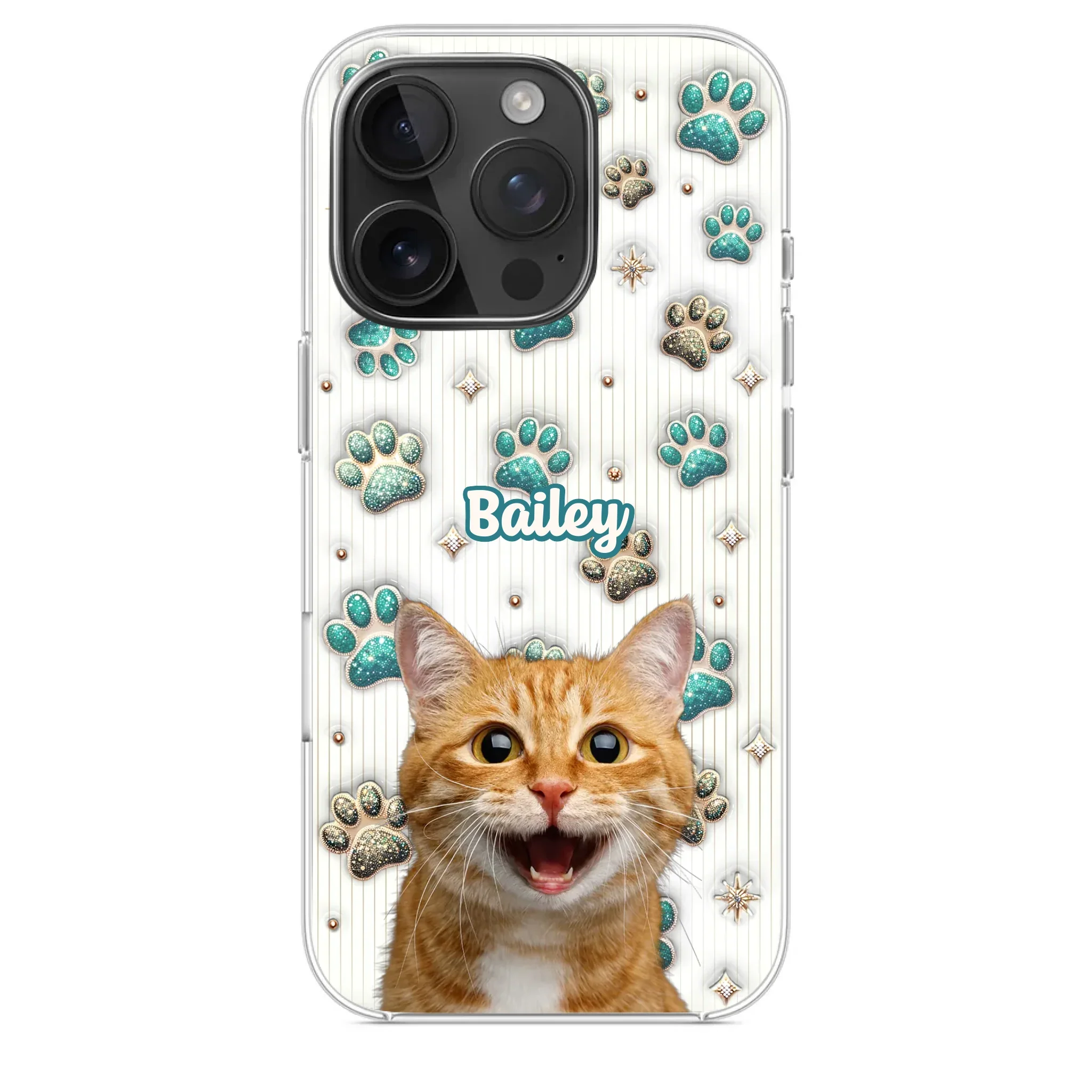 Custom Photo Cuteness Overload In Every Call - Dog & Cat Personalized Custom 3D Inflated Effect Printed Clear Phone Case - Gift For Pet Owners, Pet Lover