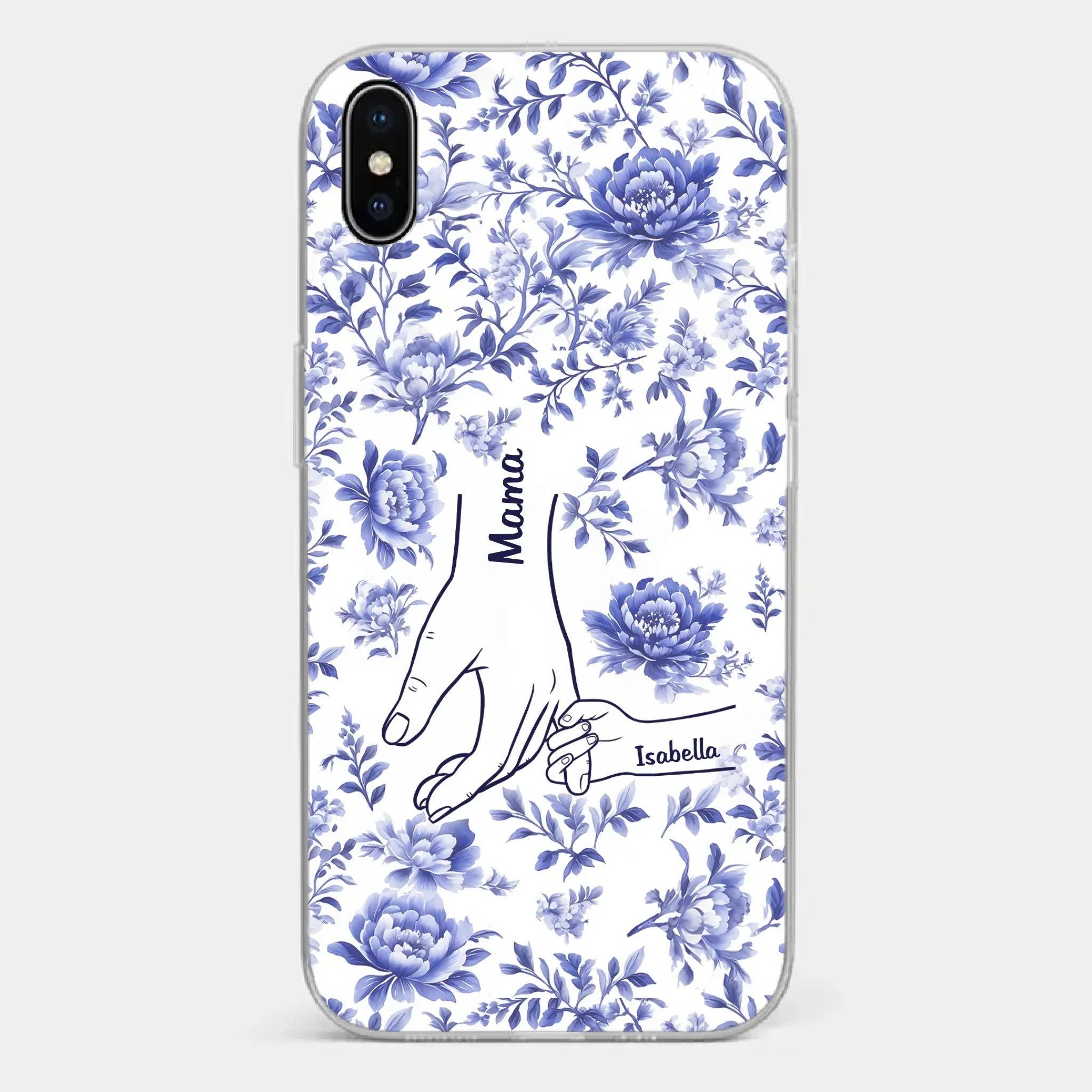 Love Grows In Every Moment - Family Personalized Custom Clear Phone Case - Mother's Day, Gift For Mom, Grandma