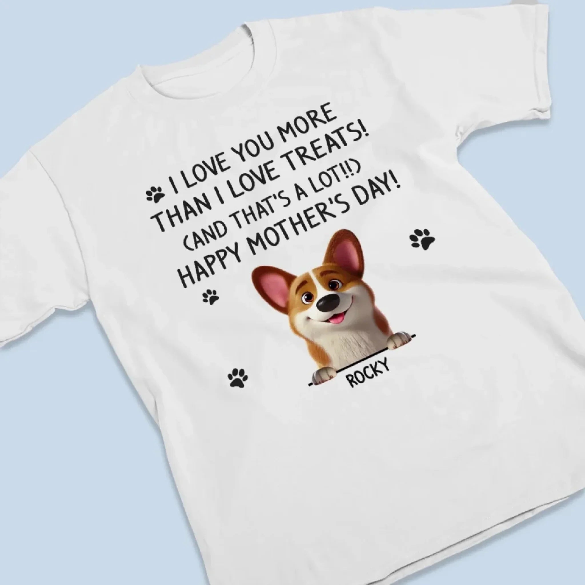 Loving You Is My Favorite Trick - Dog Personalized Custom Unisex T-shirt, Premium T-shirt, Hoodie - Mother's Day, Gift For Pet Owners, Pet Lovers