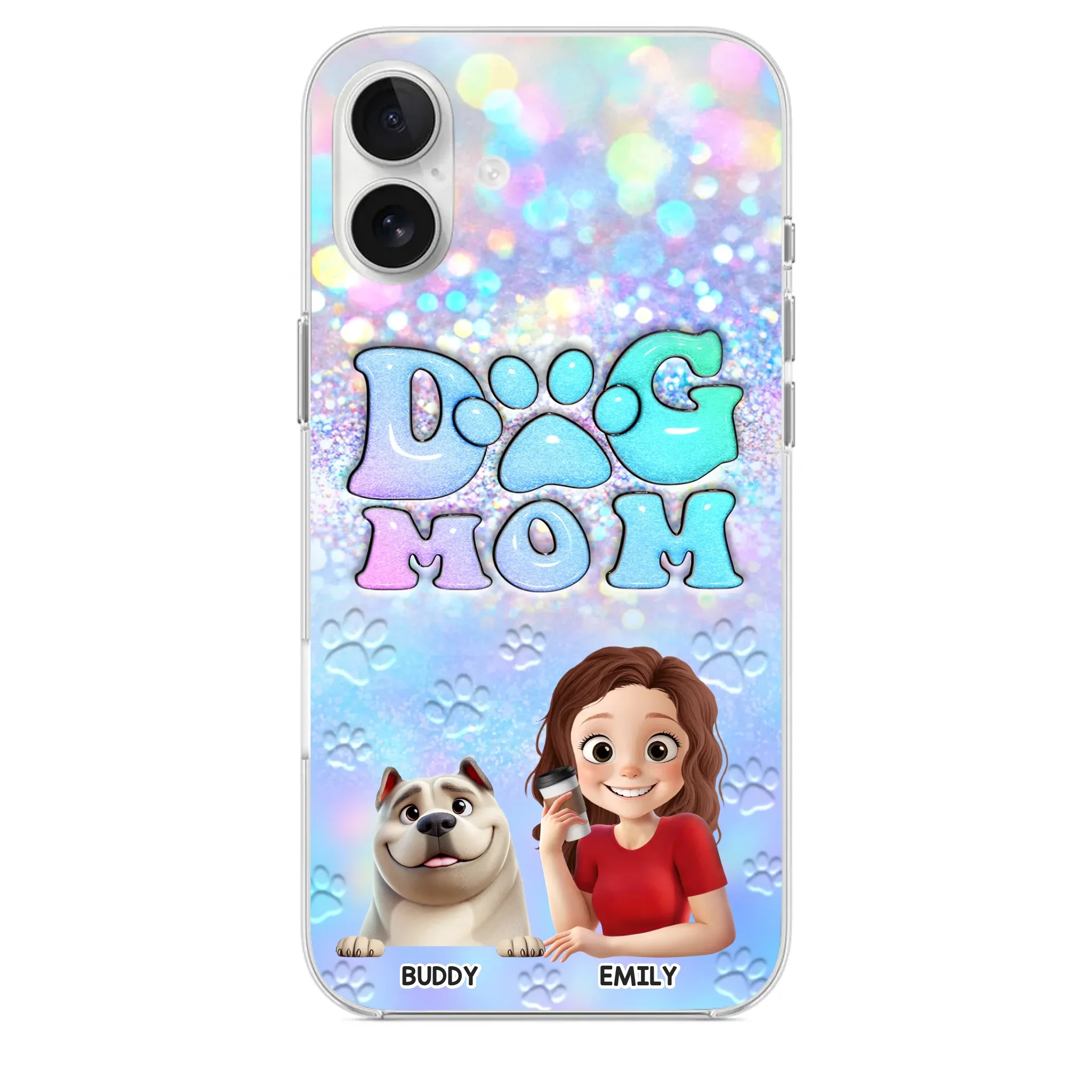 She’s The Mom, I’m The Boss - Dog Personalized Custom Clear Phone Case - Mother's Day, Gift For Pet Owners, Pet Lovers